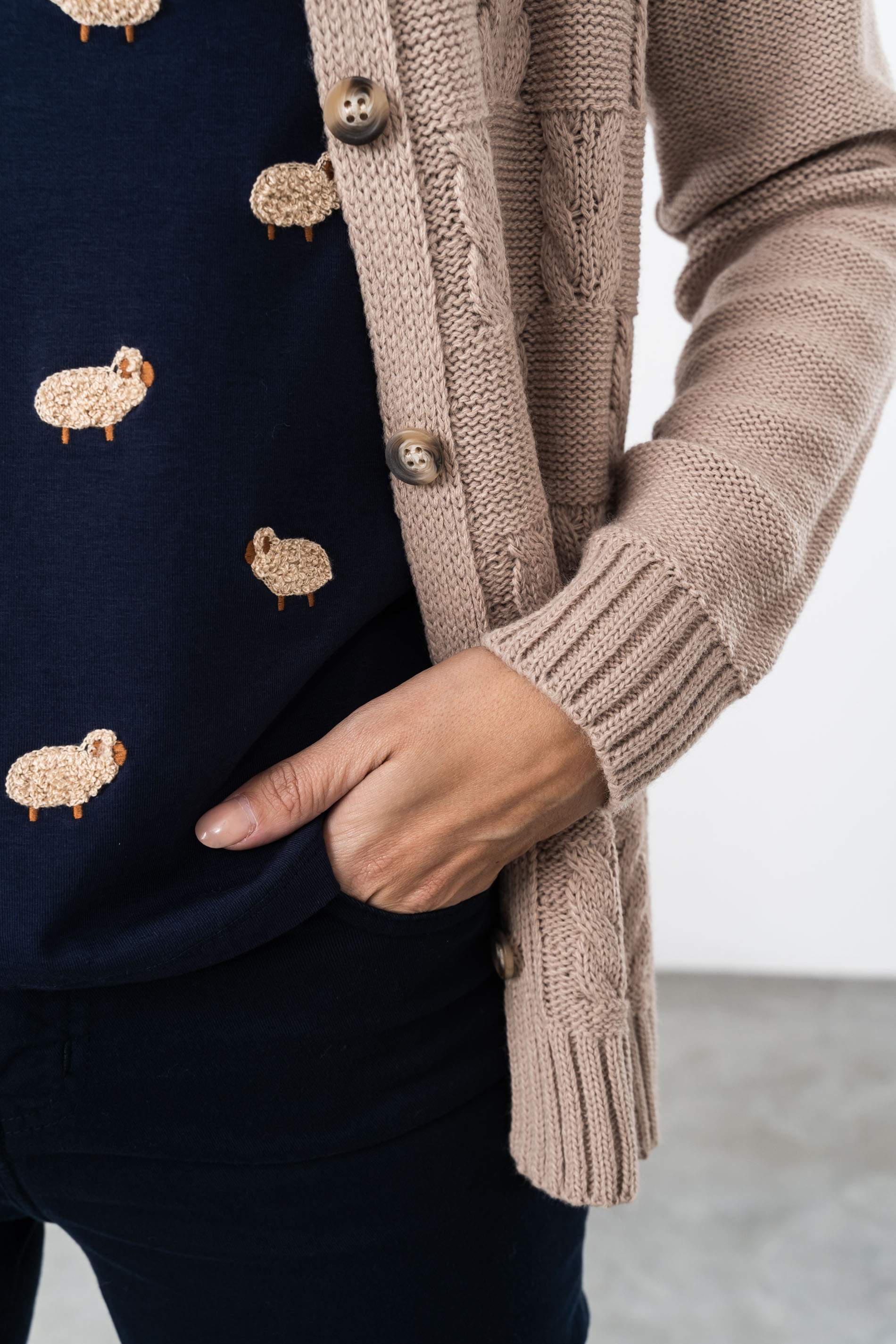 CHAQUETA OCHOS TOSTADO
