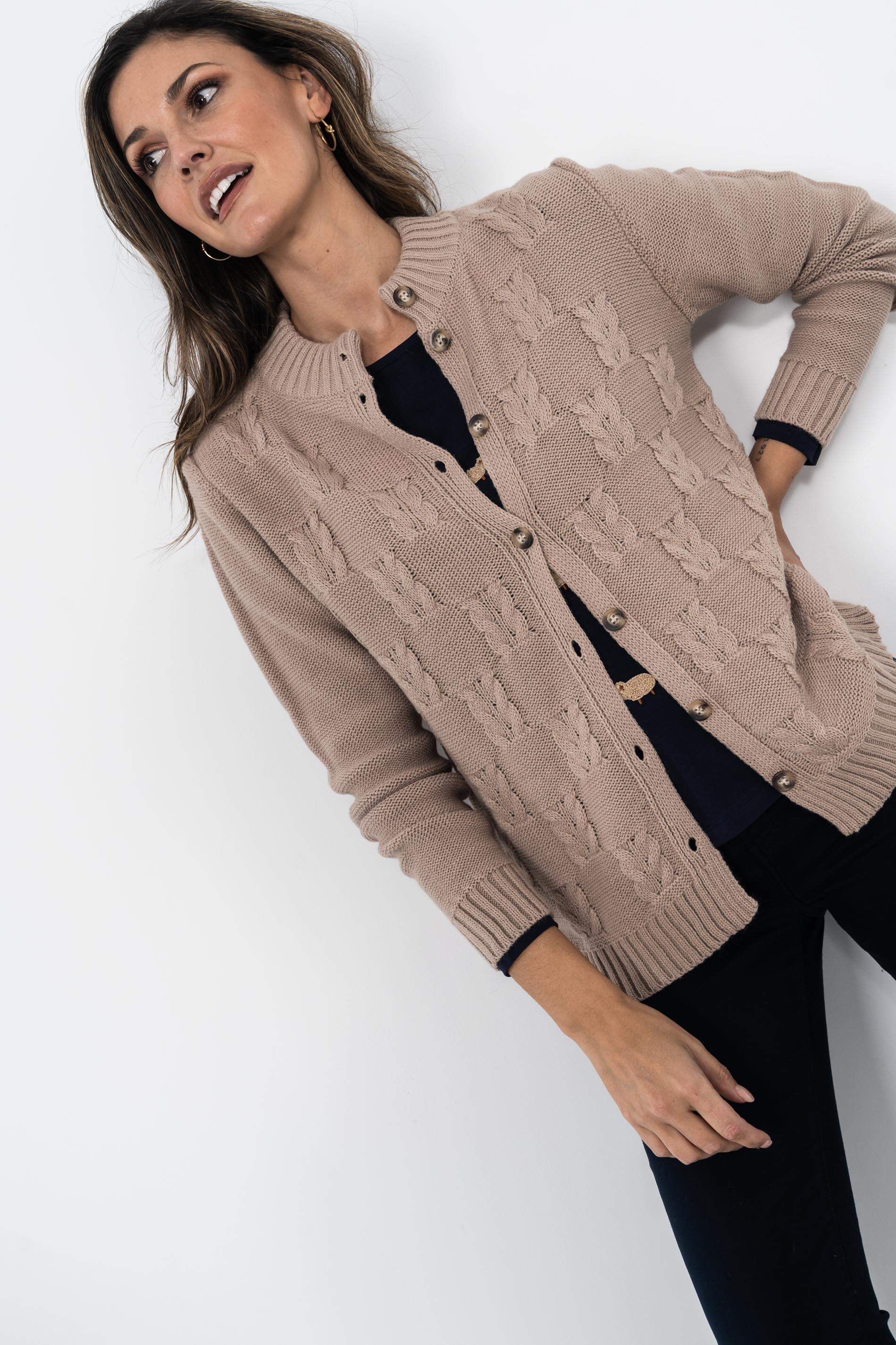 CHAQUETA OCHOS TOSTADO