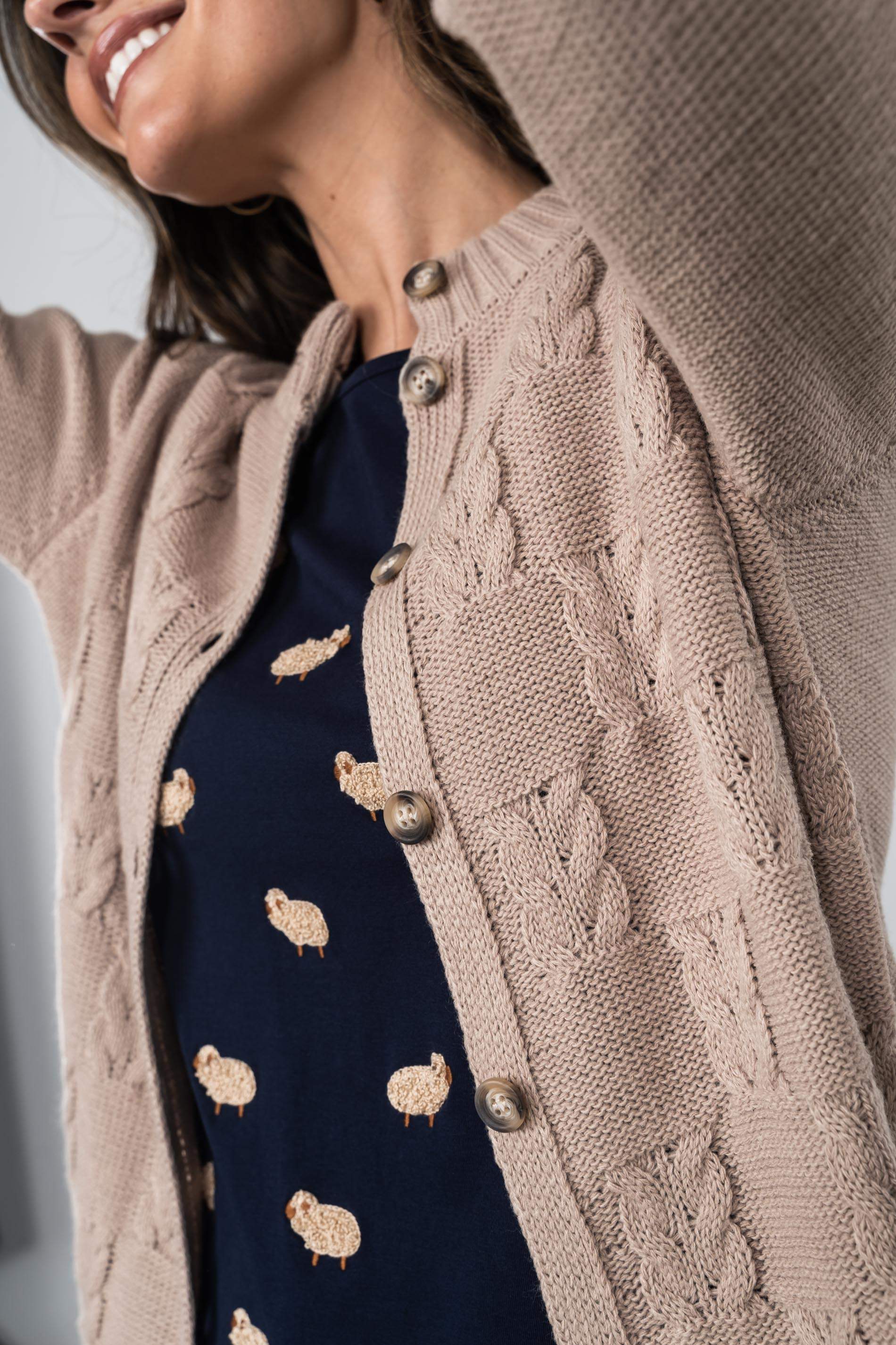 CHAQUETA OCHOS TOSTADO