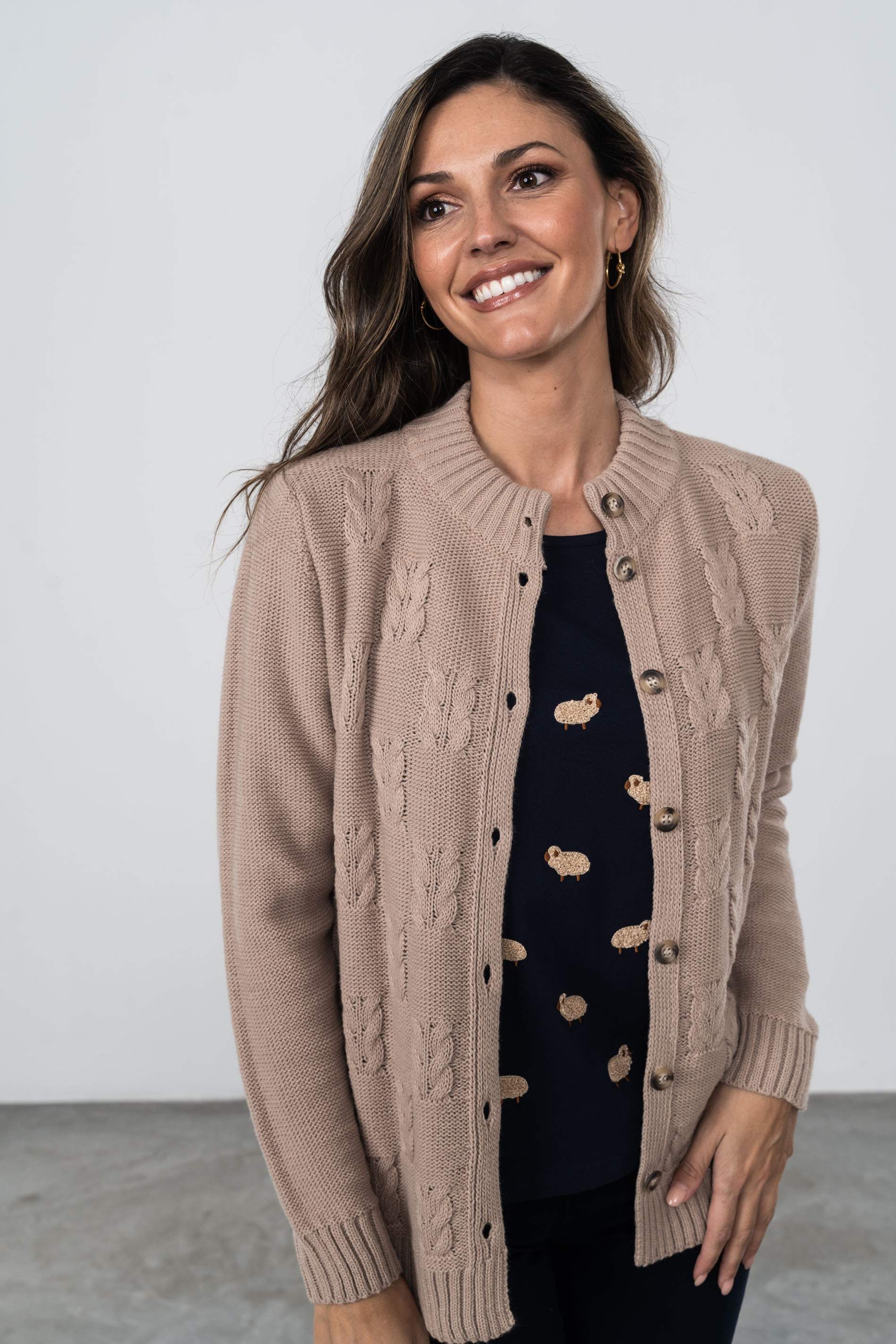 CHAQUETA OCHOS TOSTADO