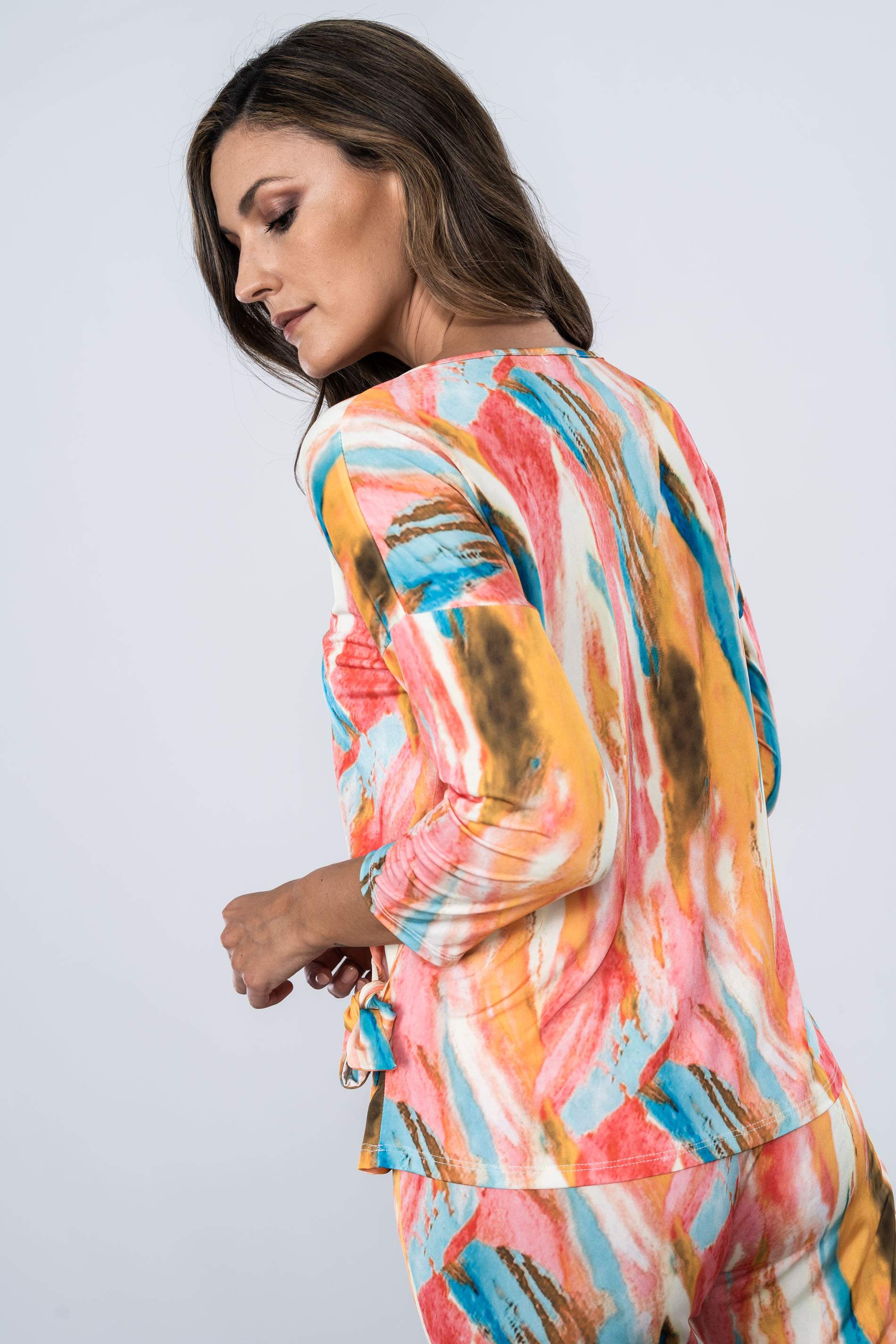 CAMISETA MANCHAS COLOR M/F