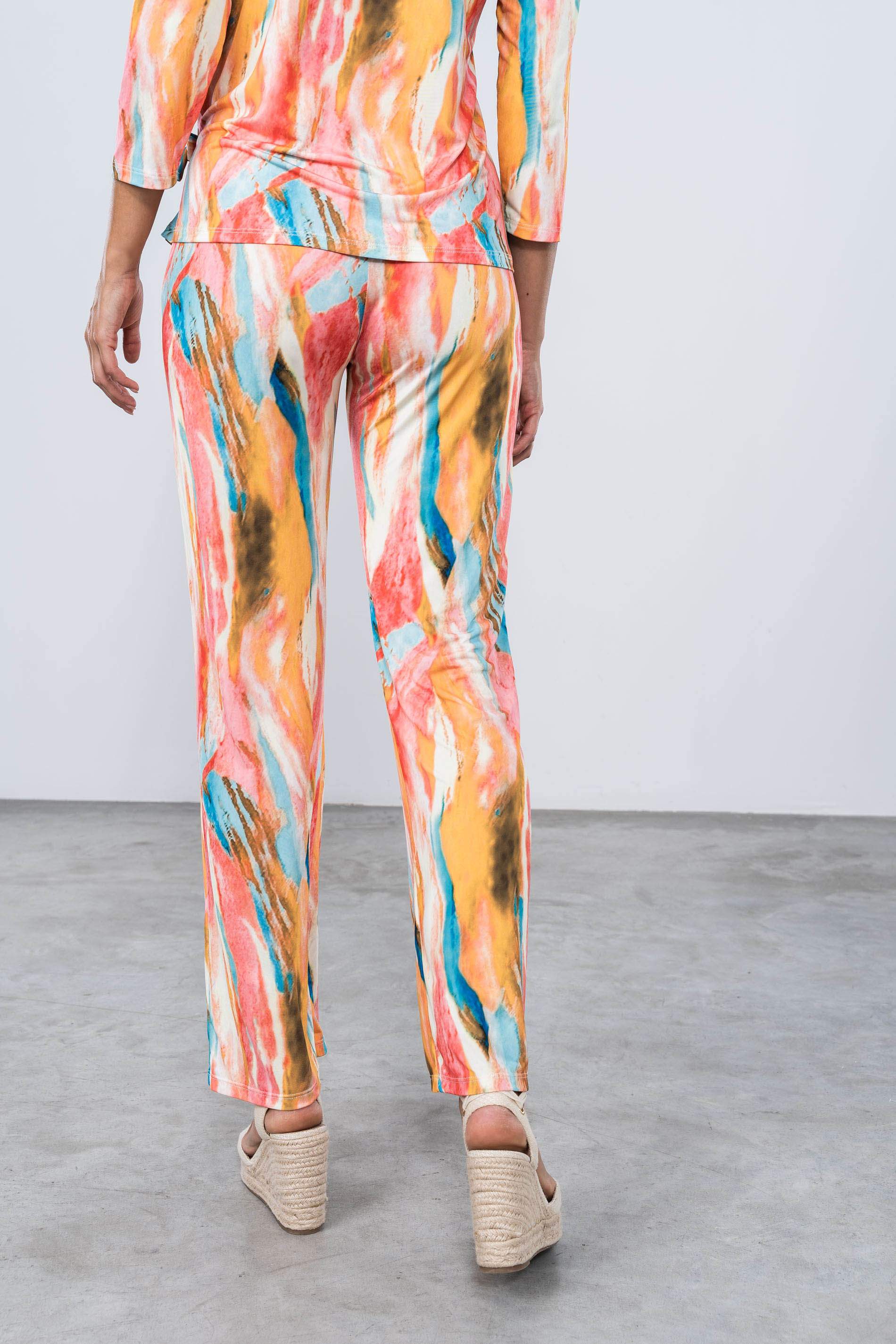PANTALÓN MANCHAS COLOR CORAL