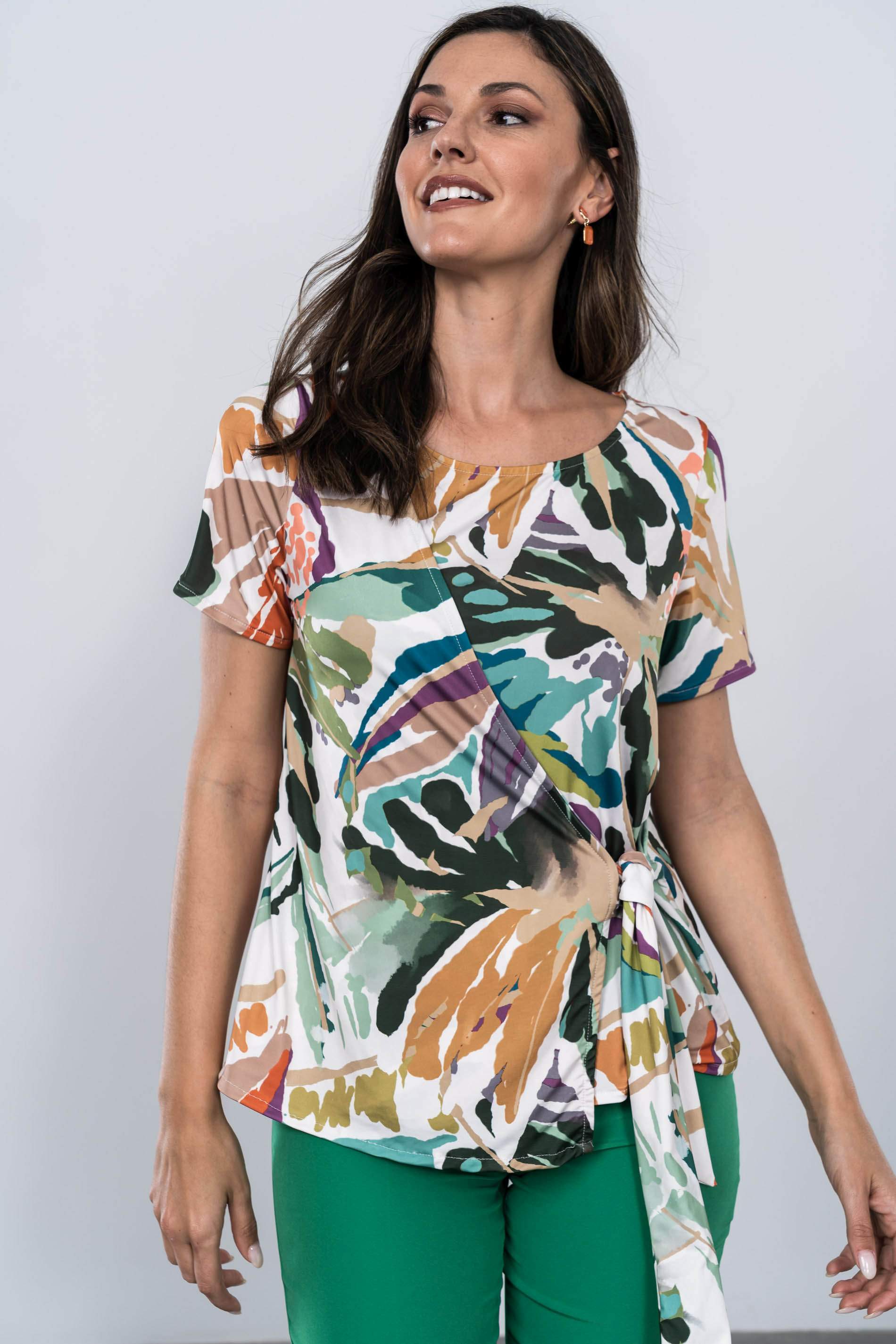 CAMISETA EFECTO CRUZADO