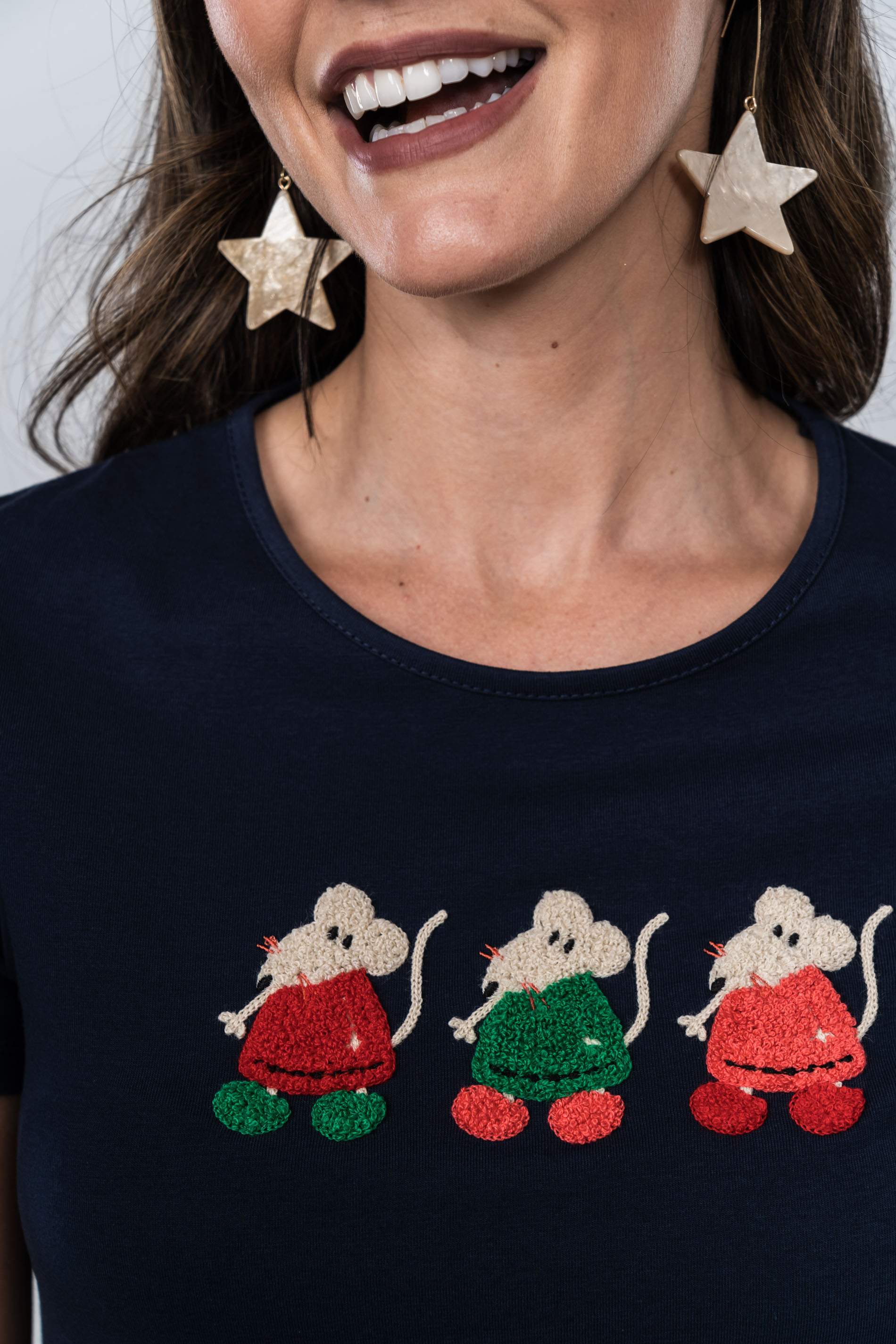 CAMISETA RATONES MARINO