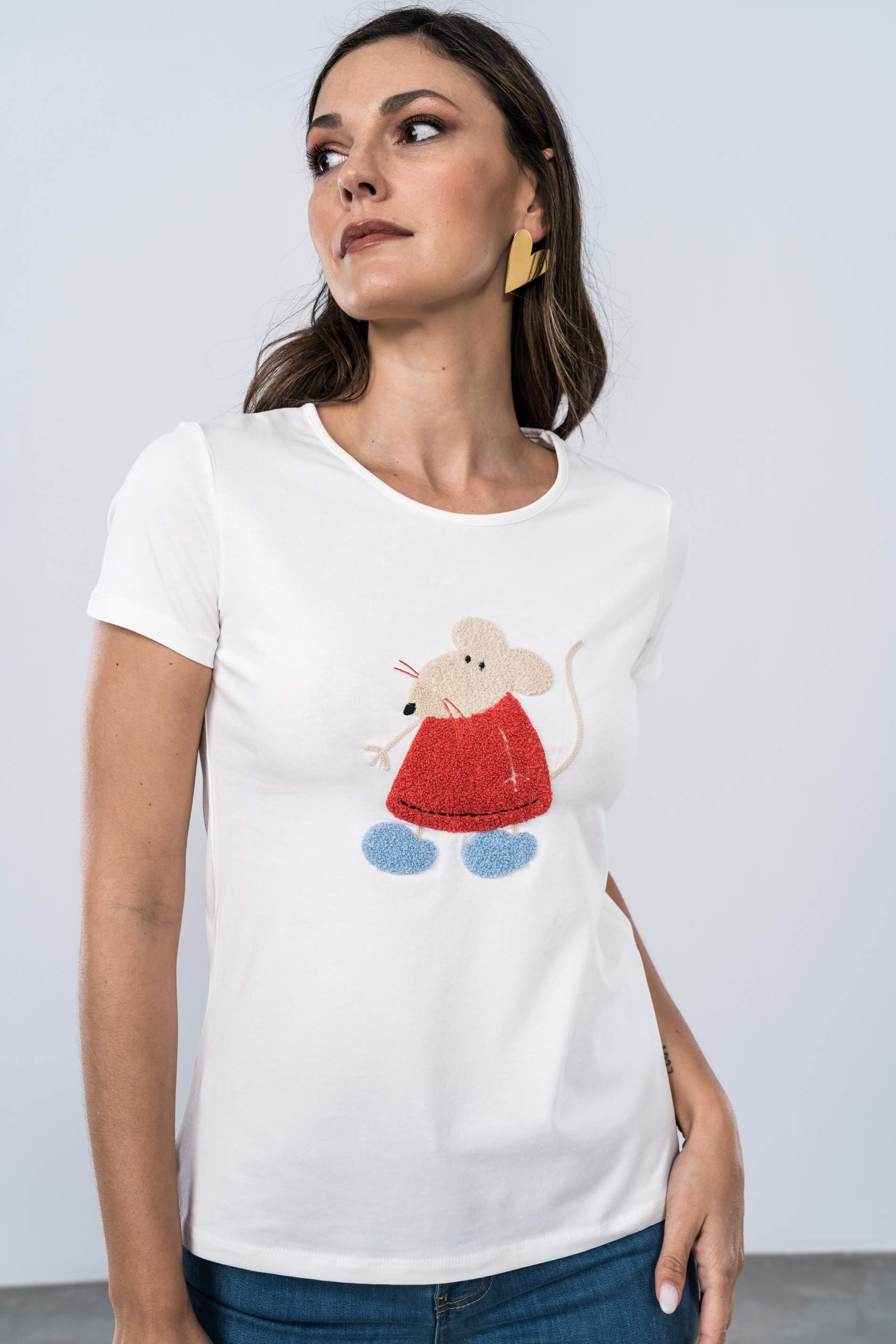 CAMISETA RATÓN RIZO CRUDO