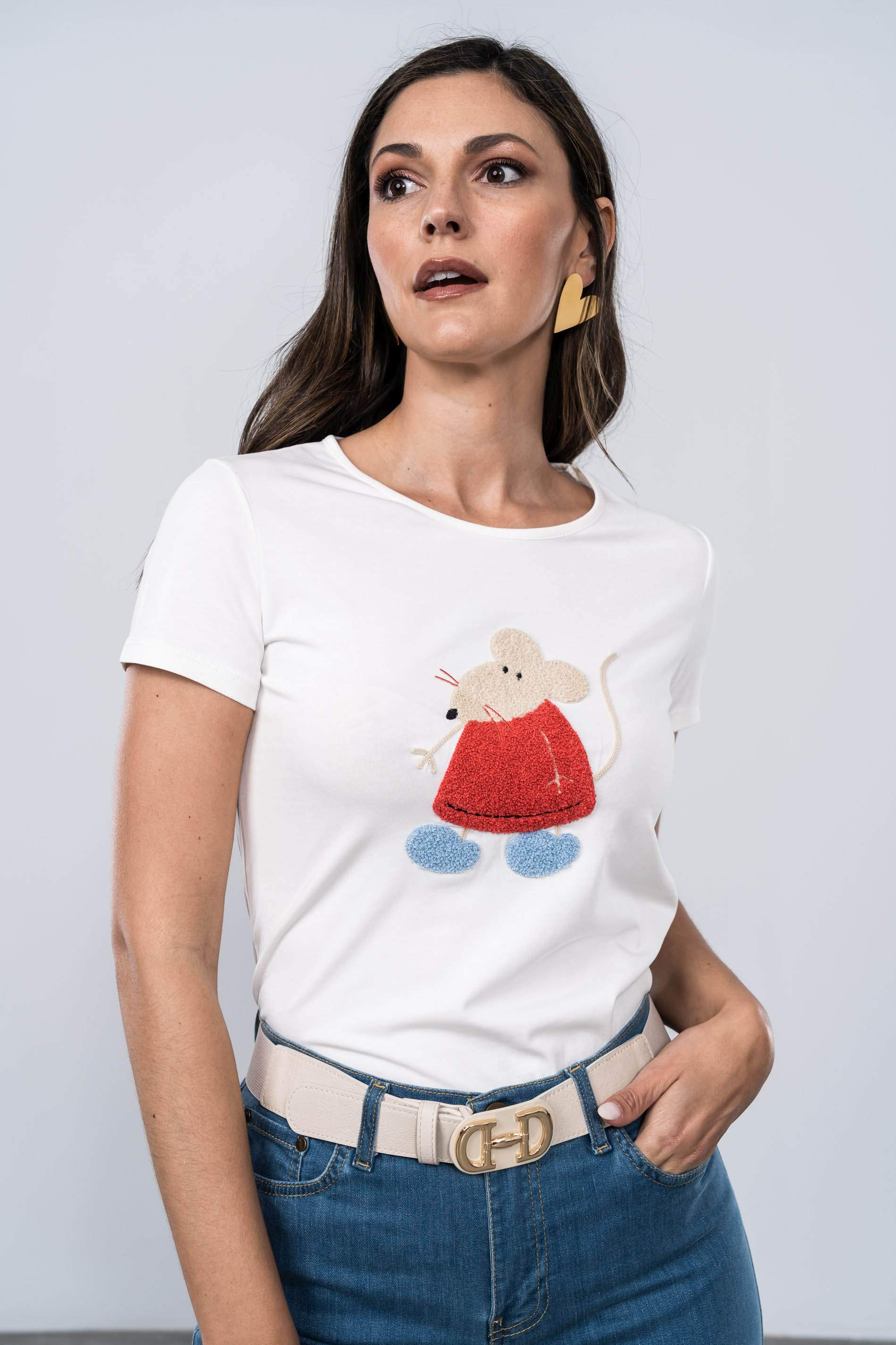 CAMISETA RATÓN RIZO CRUDO