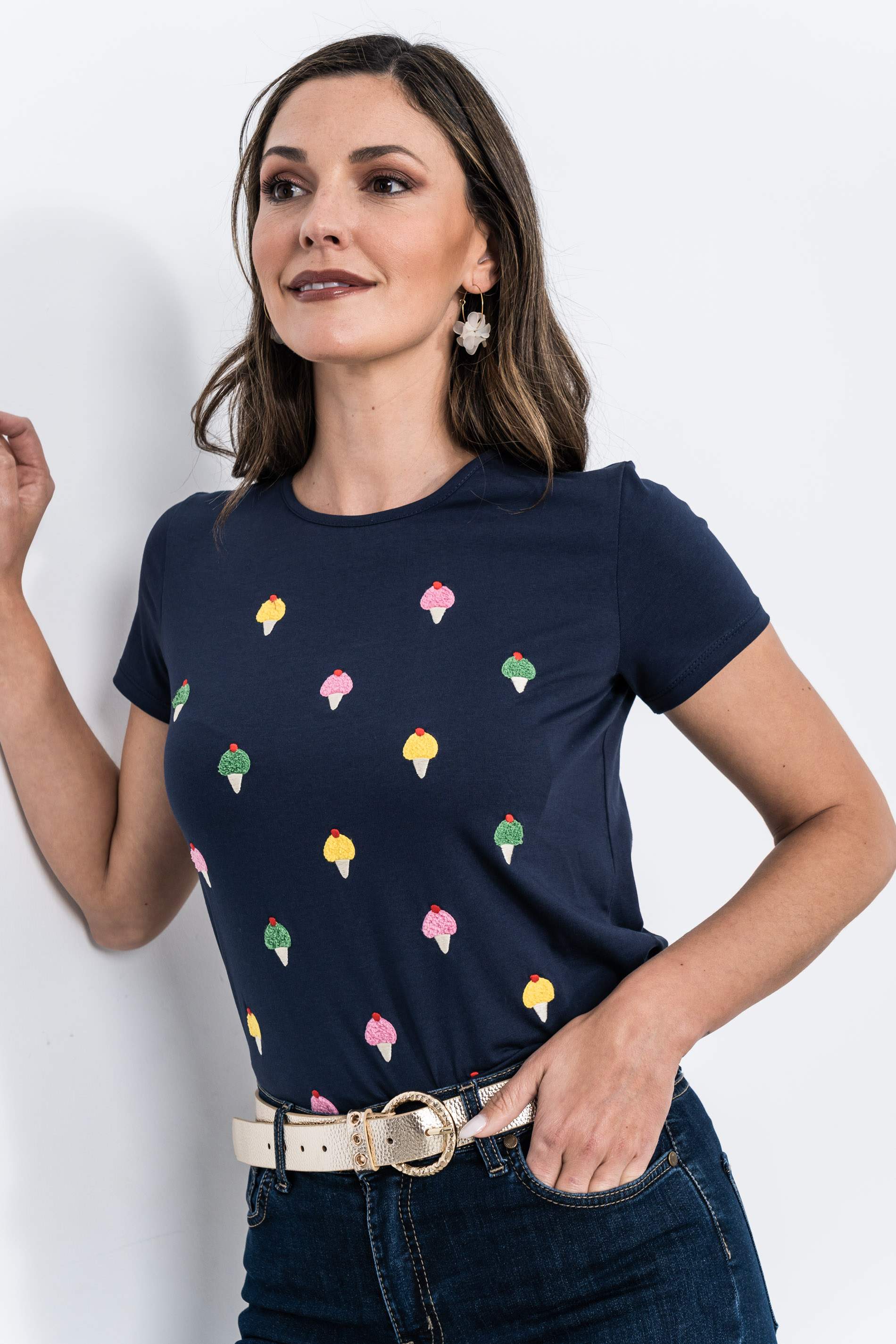 CAMISETA HELADOS RIZO MARINO