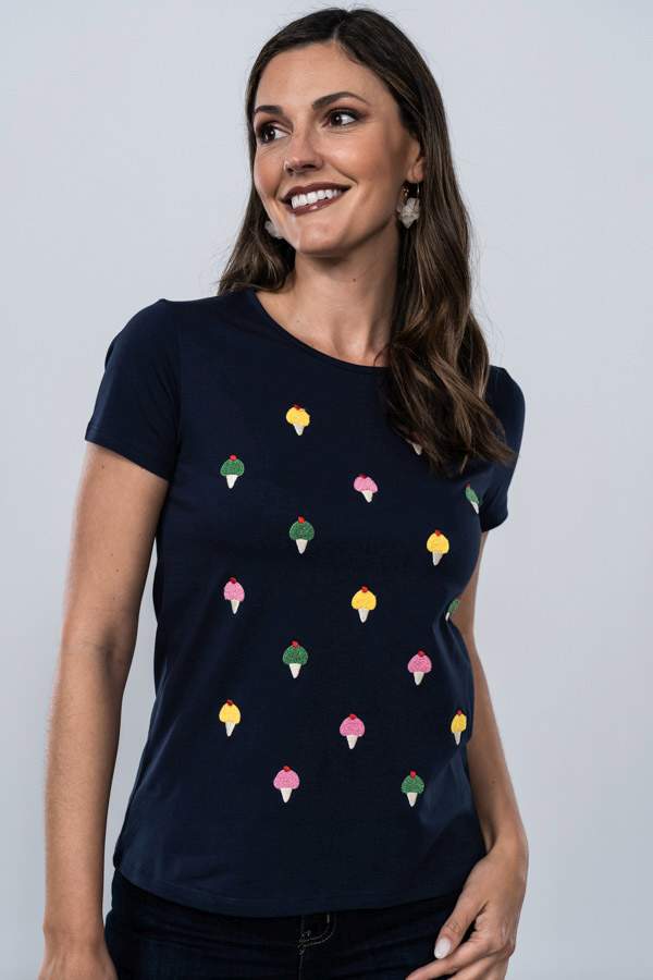 CAMISETA HELADOS RIZO MARINO