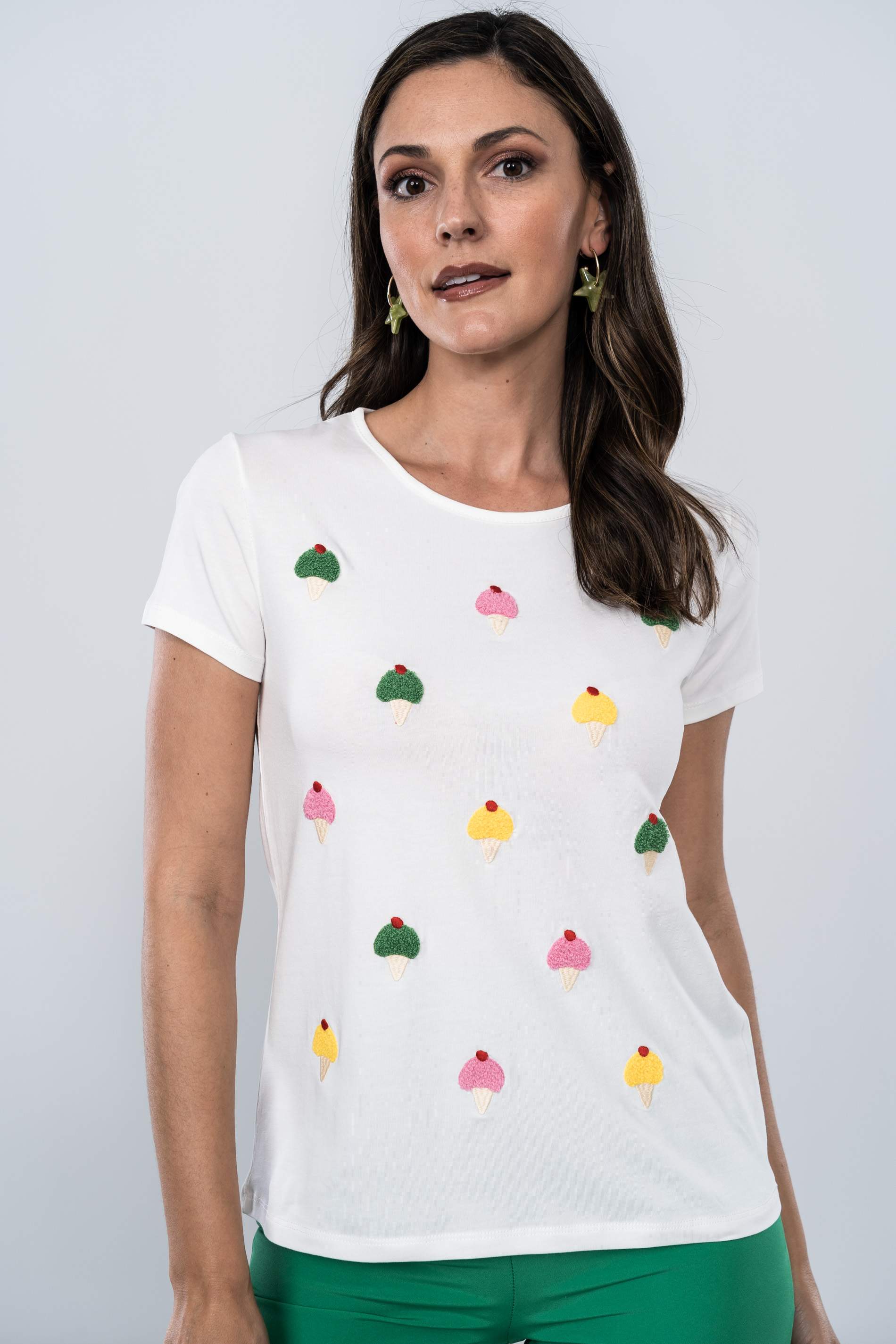 CAMISETA HELADOS RIZO CRUDO