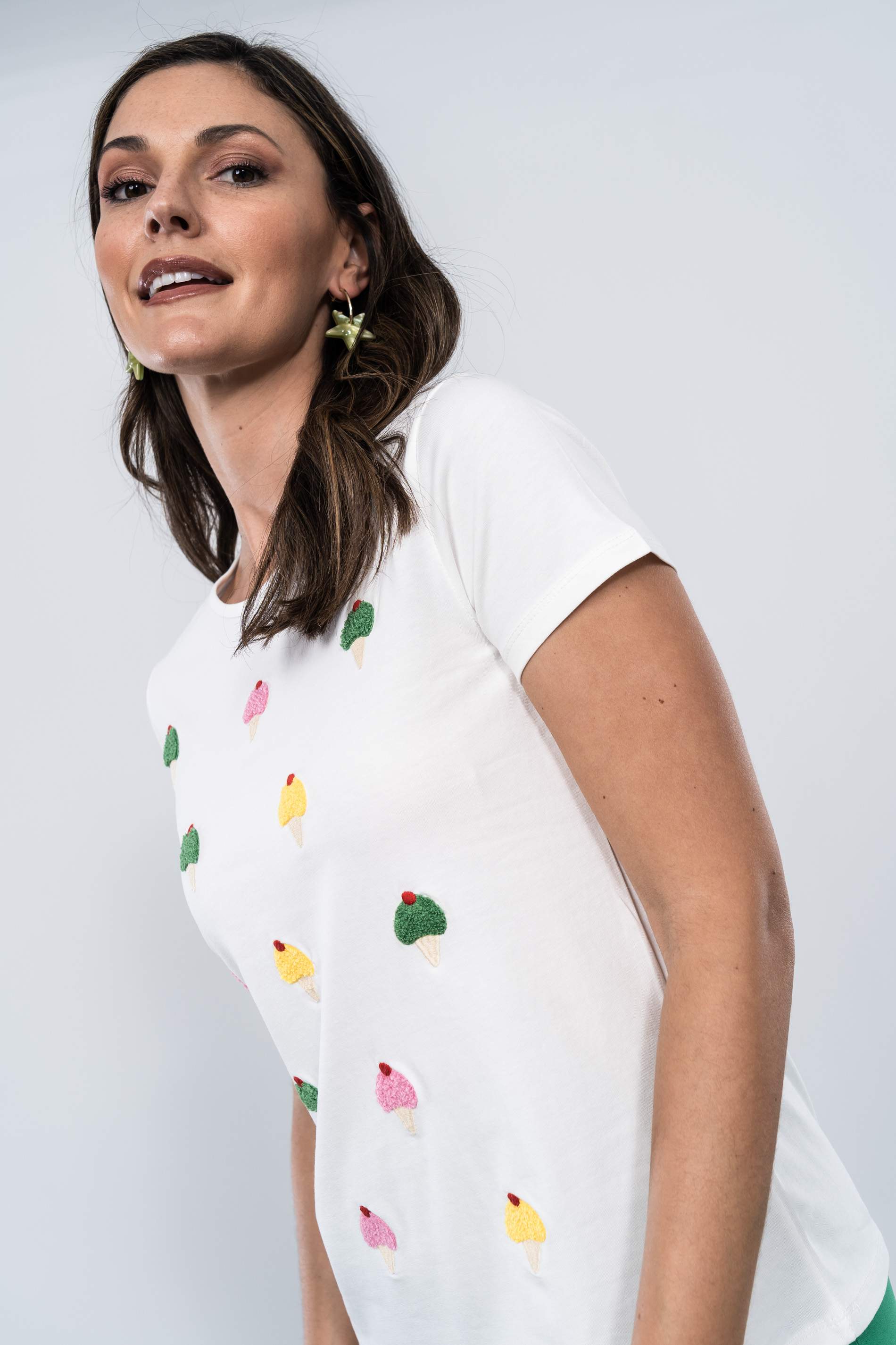 CAMISETA HELADOS RIZO CRUDO