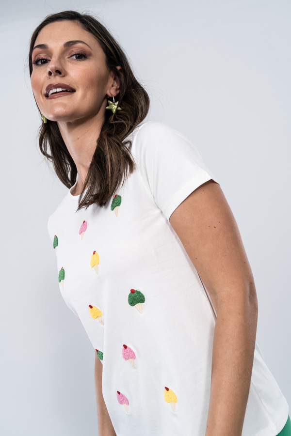 CAMISETA HELADOS RIZO CRUDO