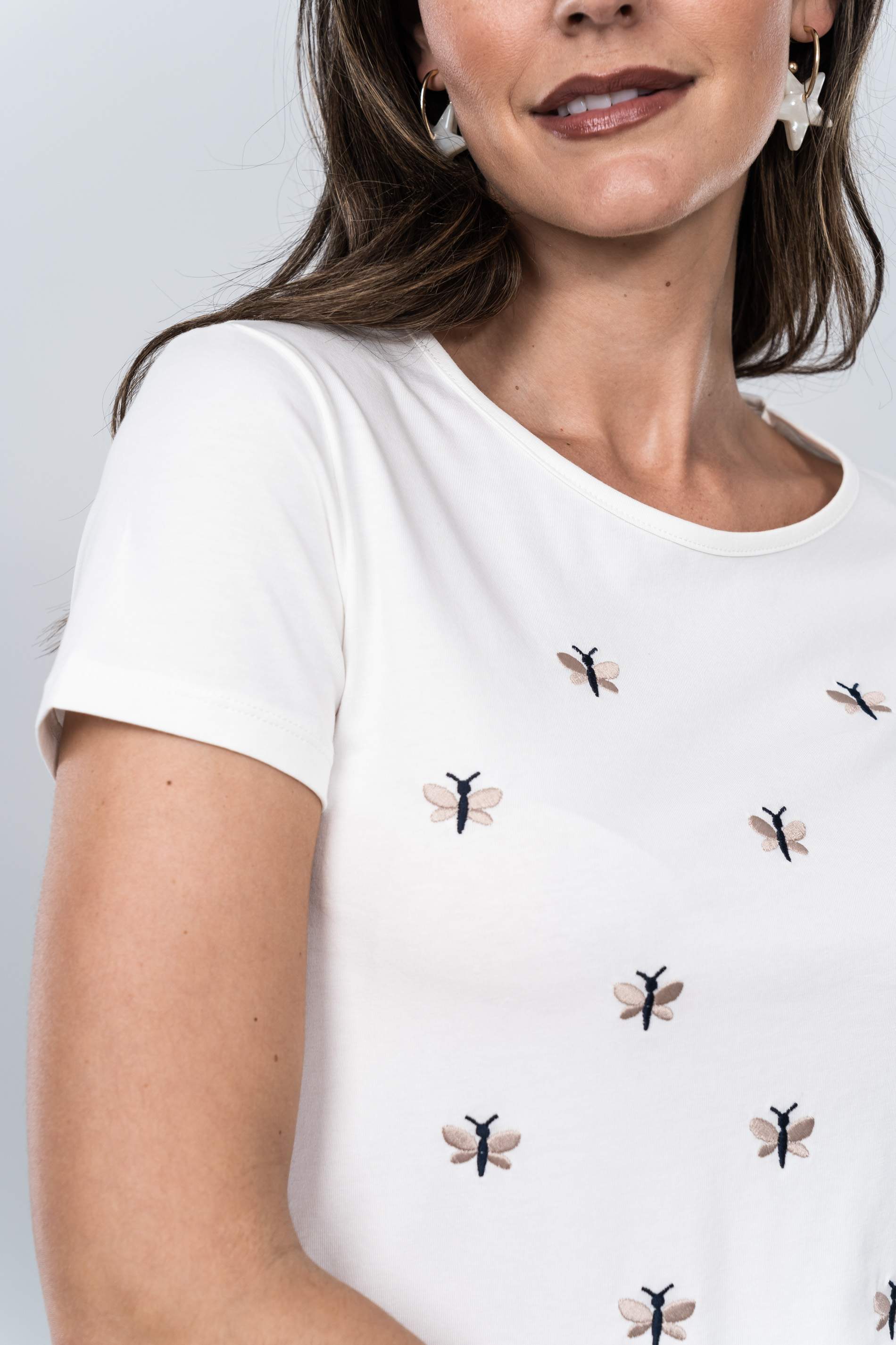 CAMISETA MARIPOSA BICOLOR