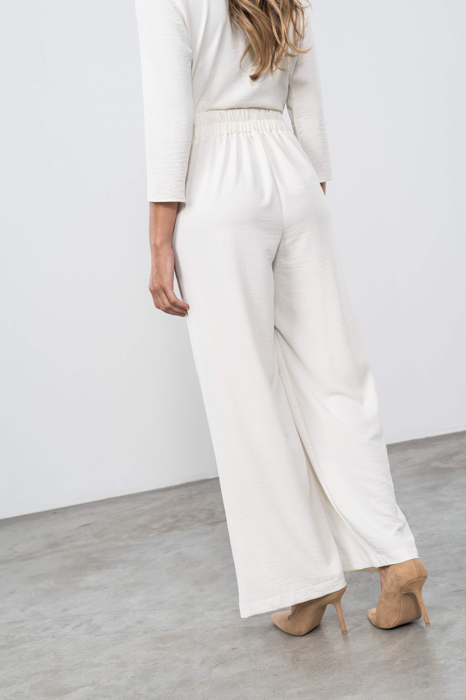 PANTALÓN RECTO MARFIL