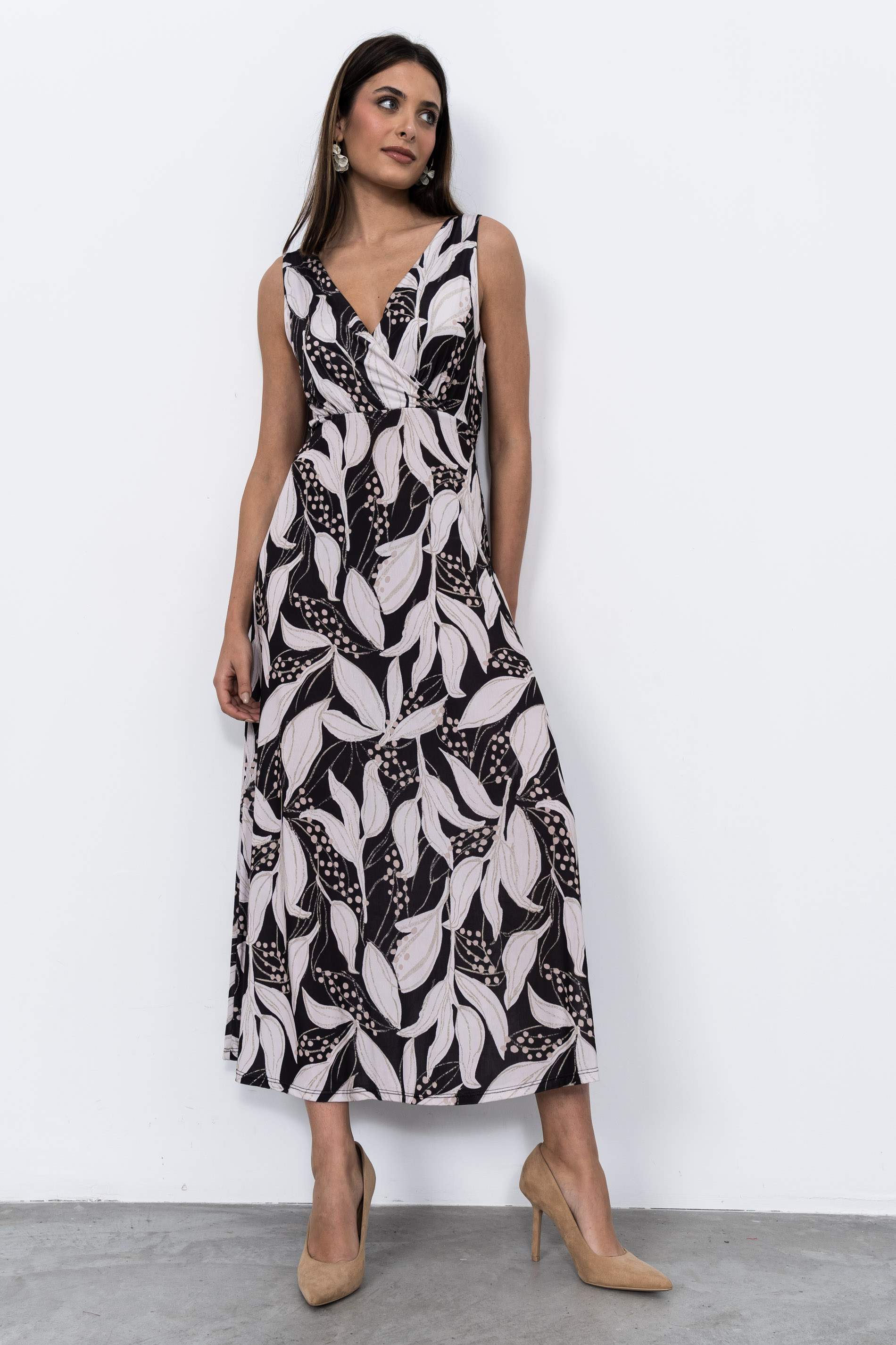 VESTIDO PUNTO HOJAS