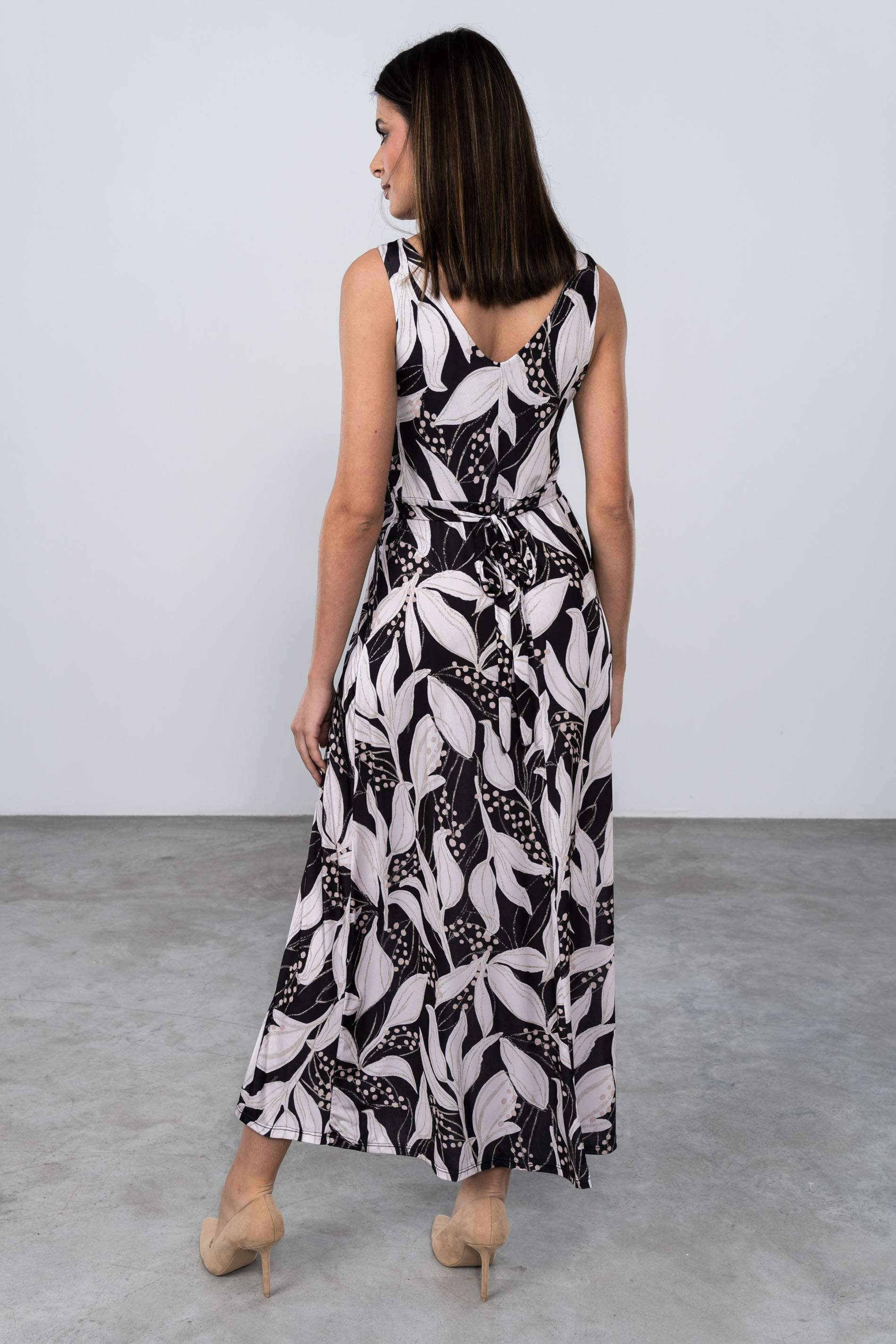 VESTIDO PUNTO HOJAS