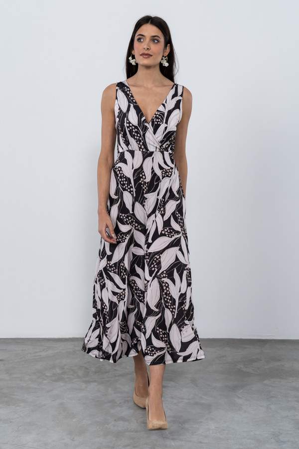 VESTIDO PUNTO HOJAS