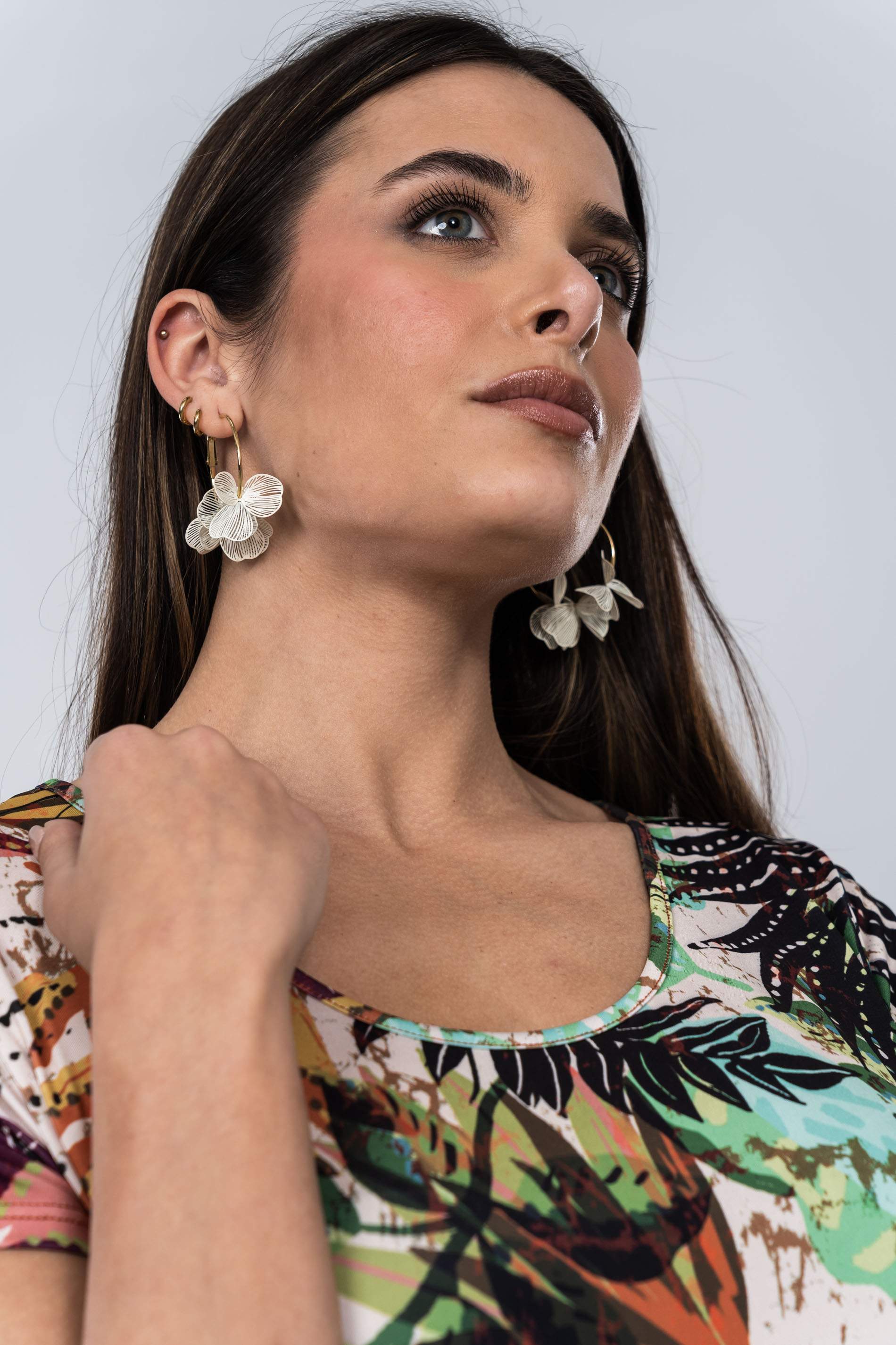 VESTIDO VOLANTE PALMERAS
