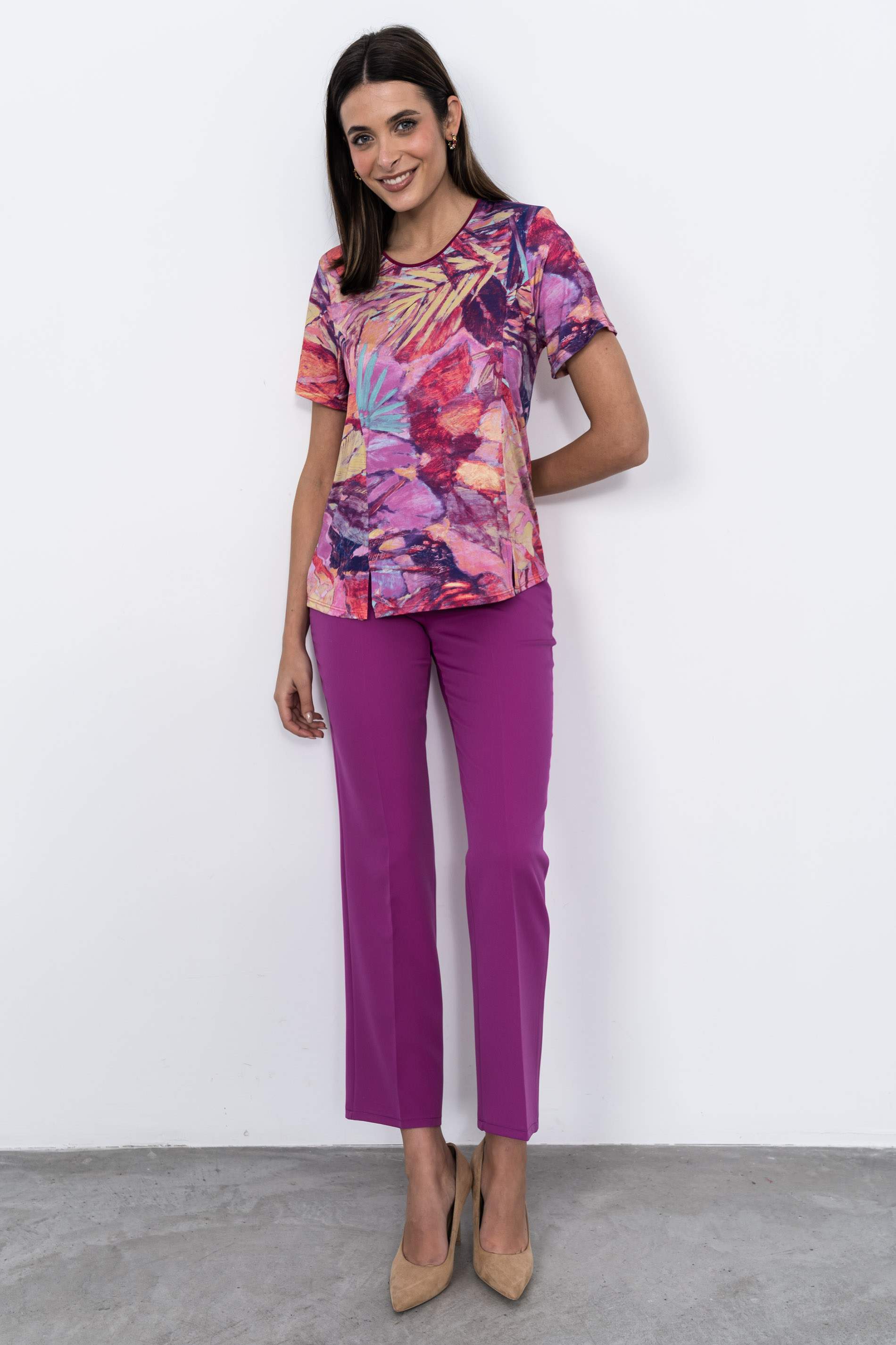 CAMISETA ESTAMPADA PLUMAS