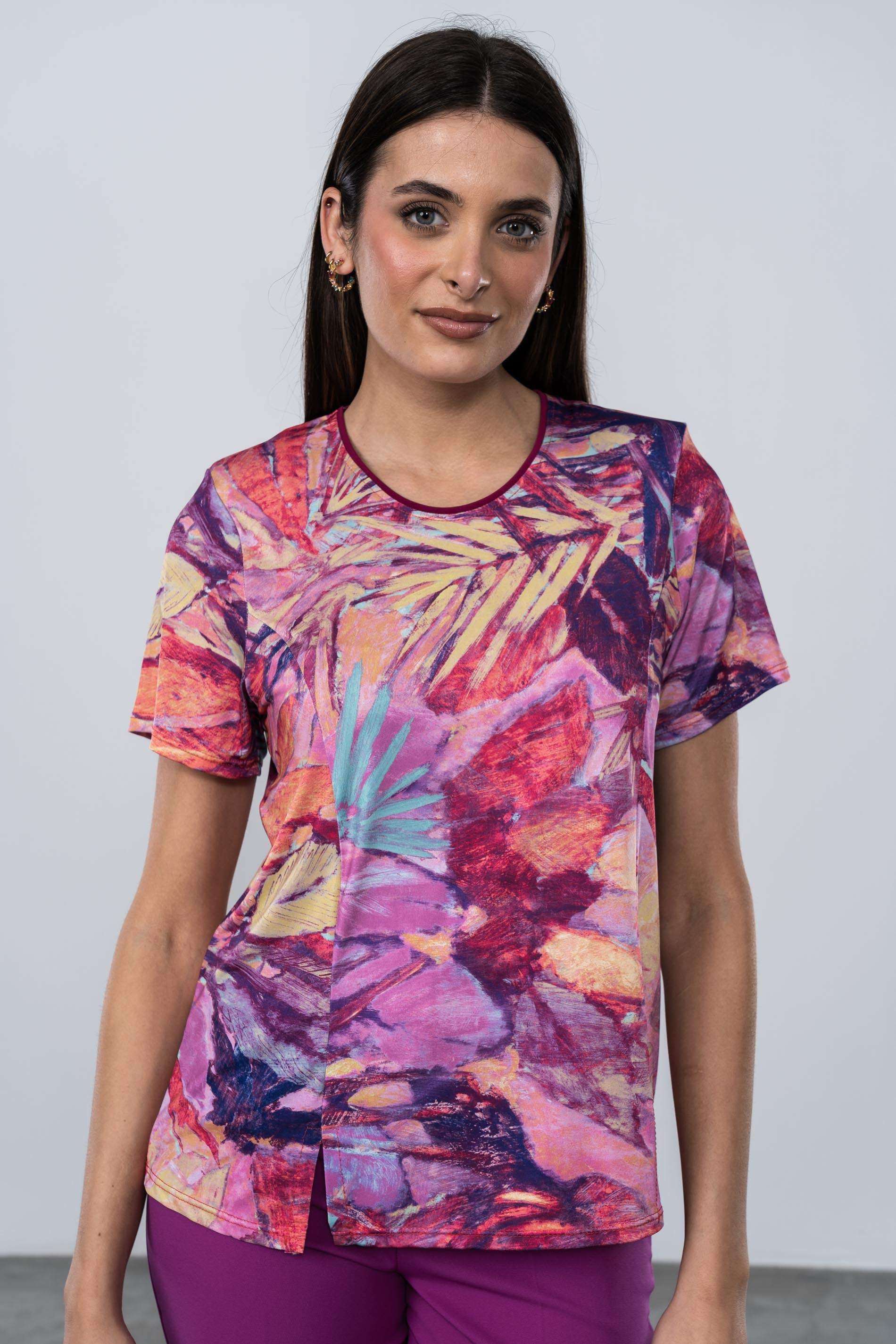 CAMISETA ESTAMPADA PLUMAS
