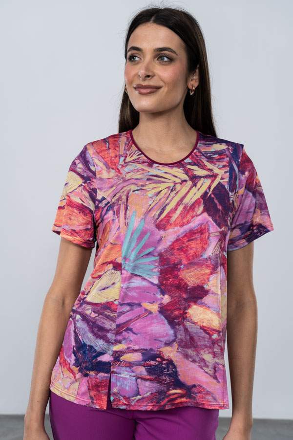 CAMISETA ESTAMPADA PLUMAS