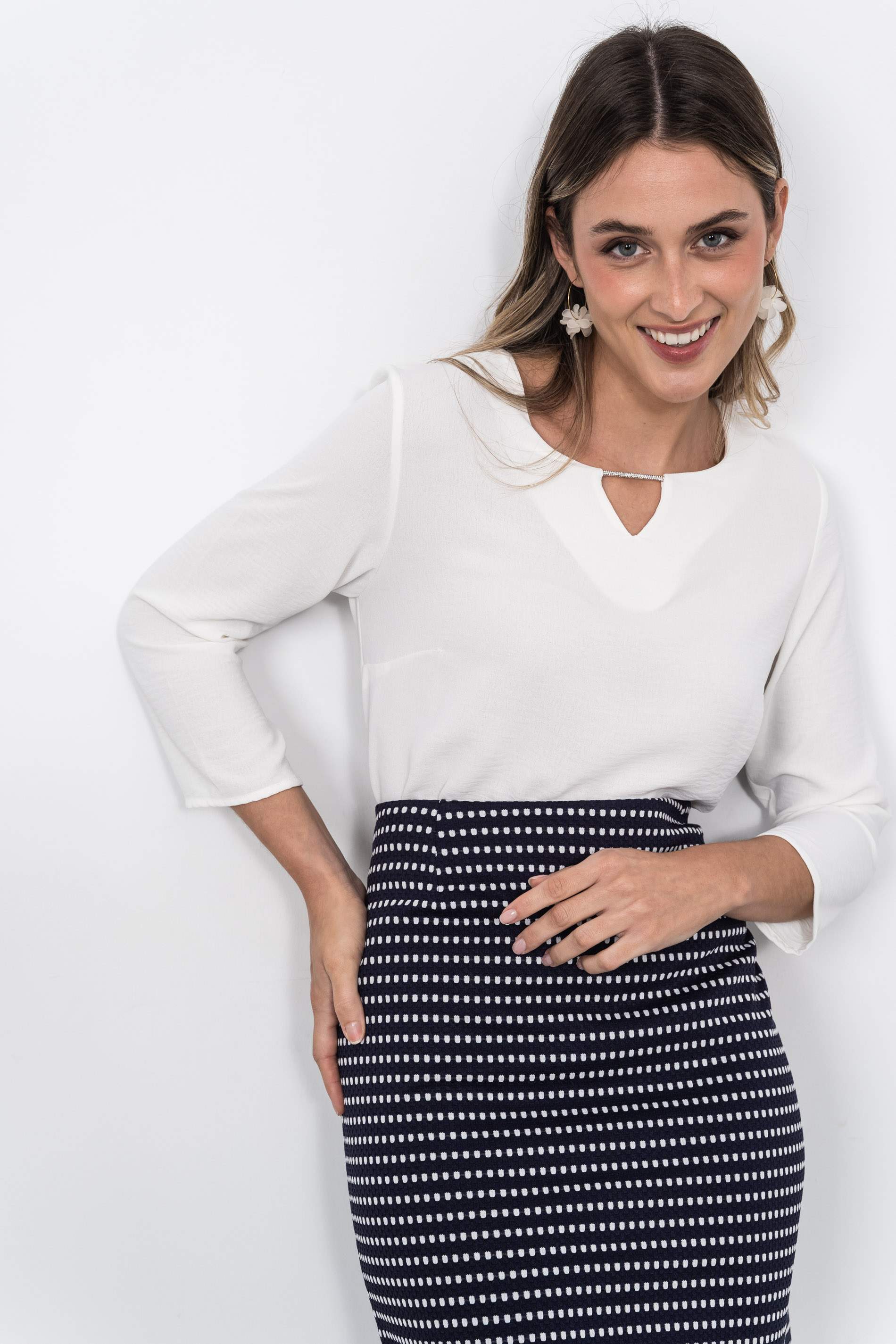 FALDA RECTA JACQUARD