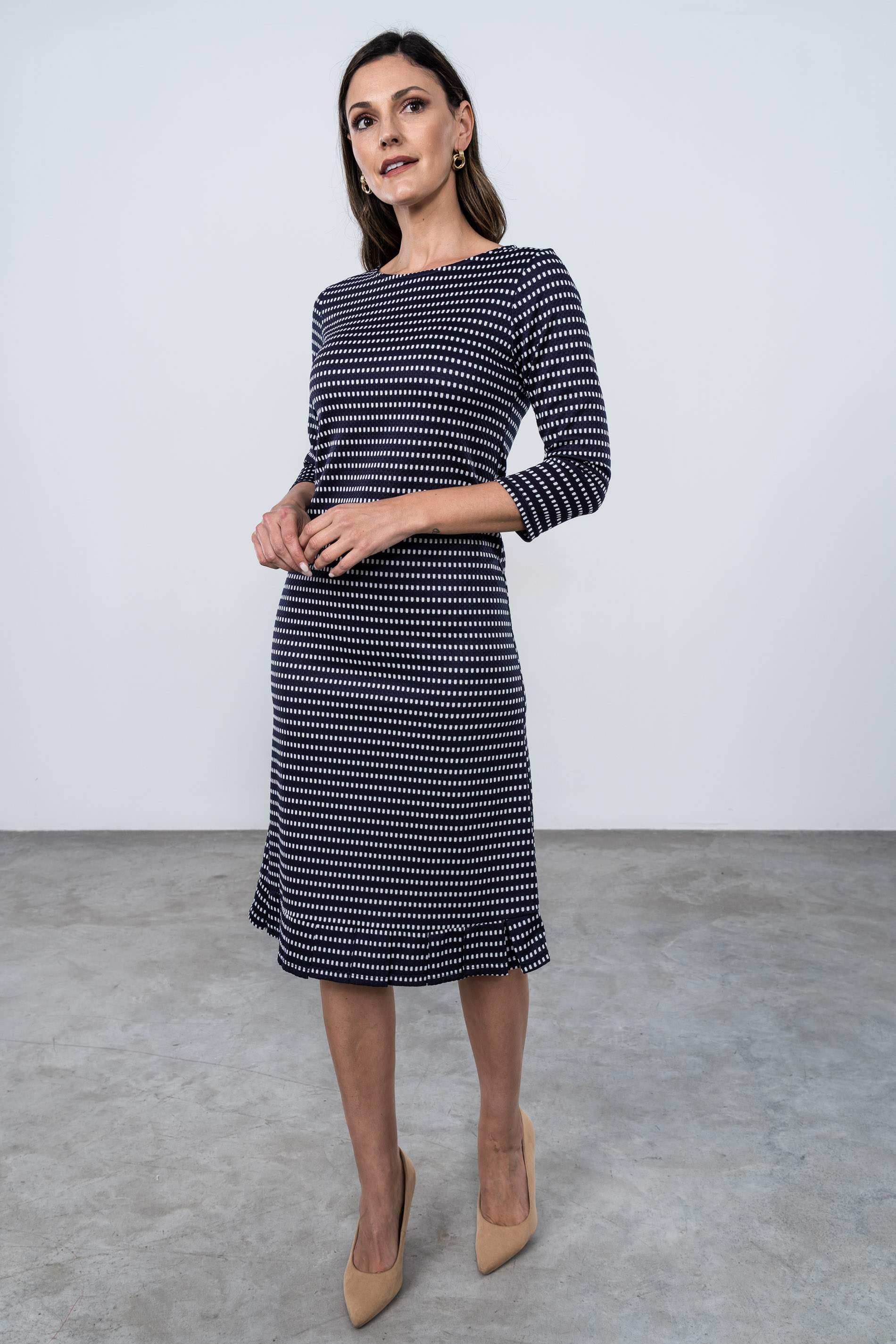 VESTIDO JACQUARD TABLAS 