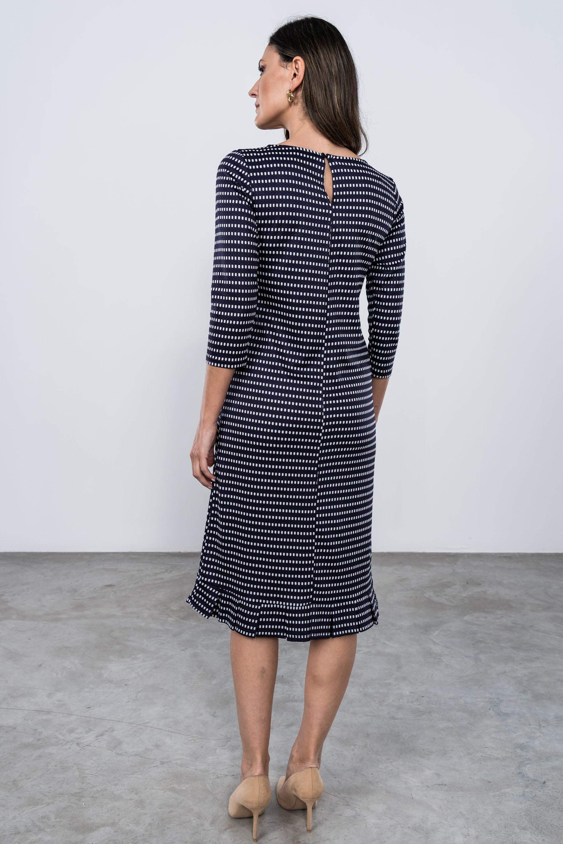 VESTIDO JACQUARD TABLAS 