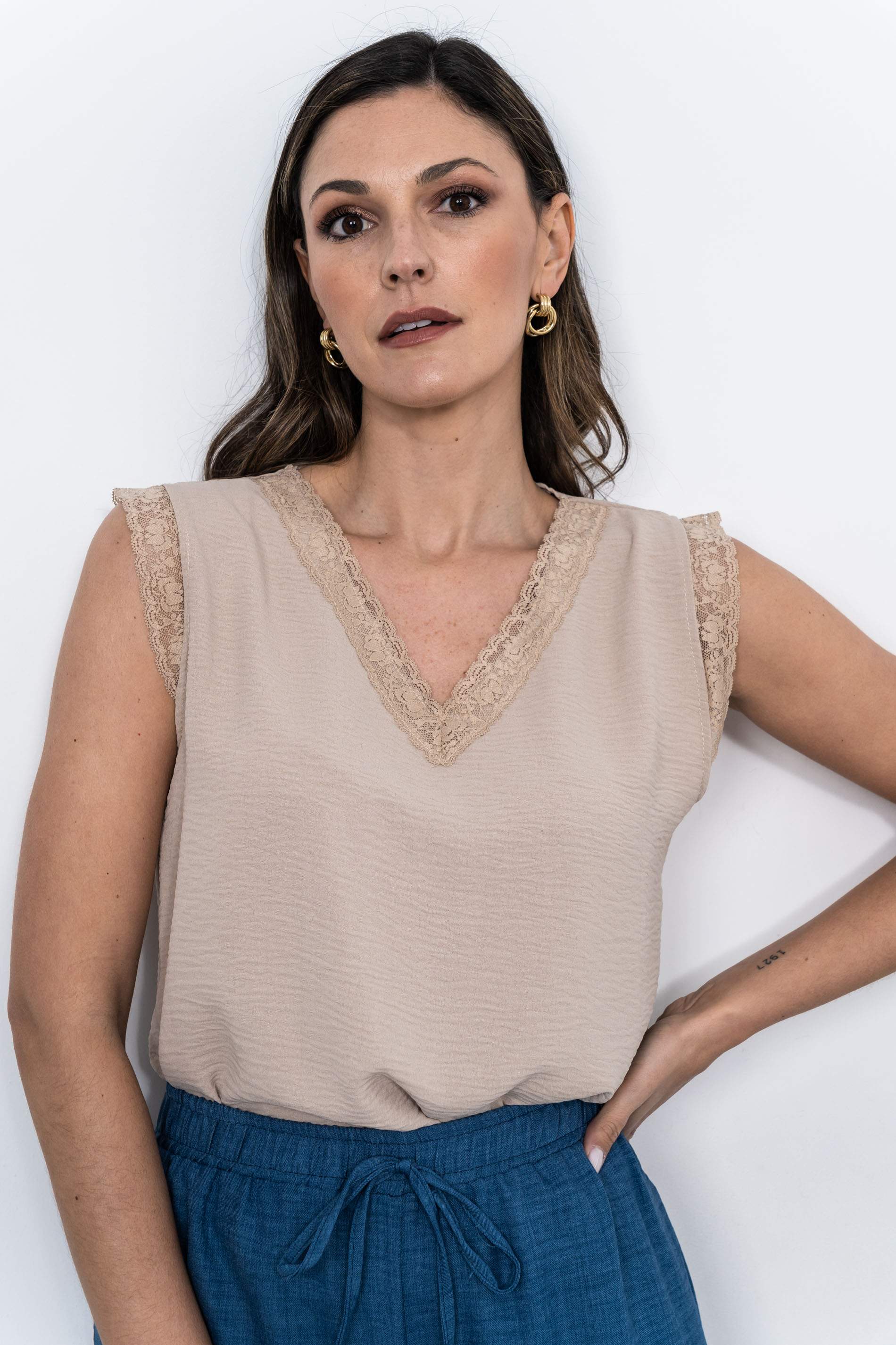 PANTALÓN HOLGADO GOMA AZUL