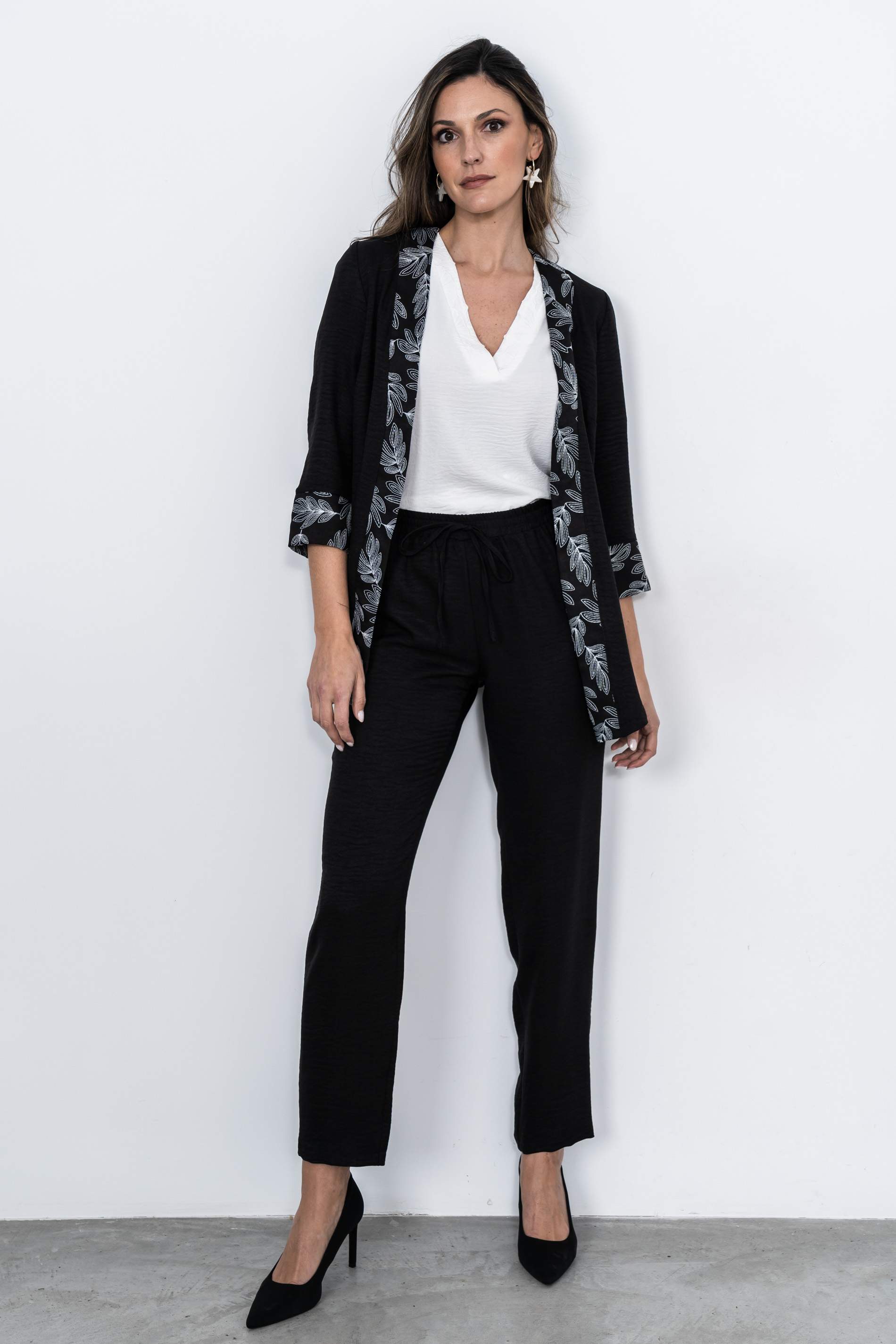 PANTALÓN HOLGADO GOMA NEGRO