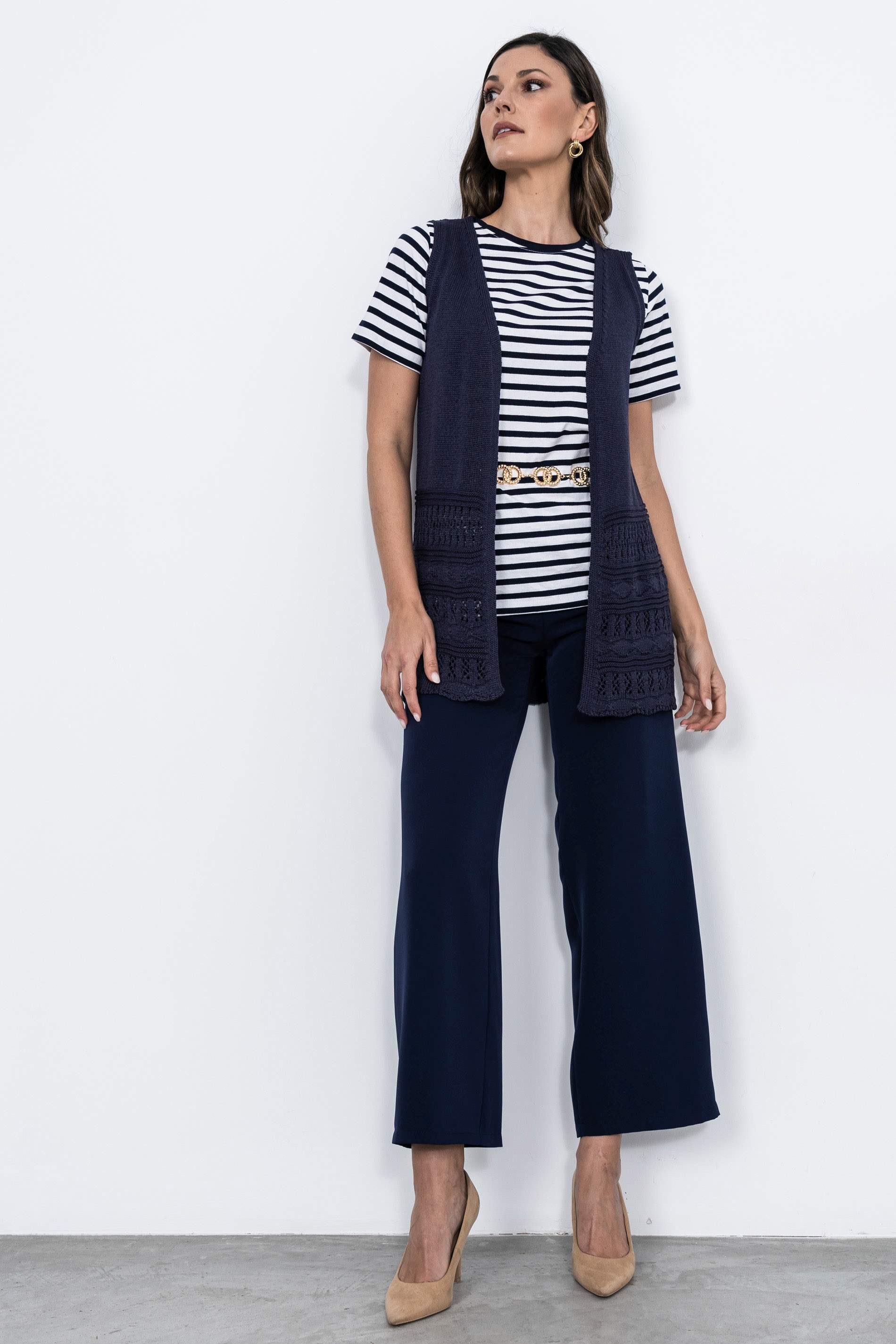 PANTALÓN VESTIR HOLGADO MARINO