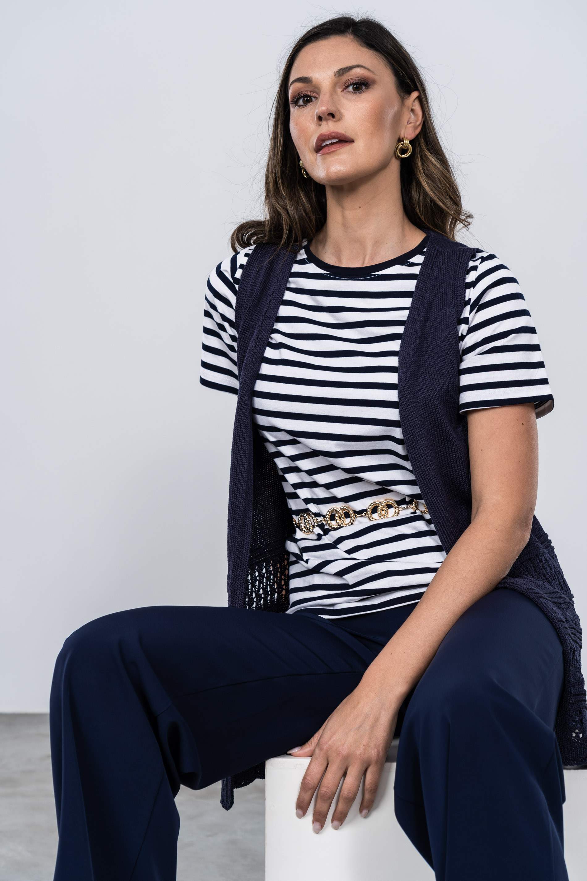 PANTALÓN VESTIR HOLGADO MARINO