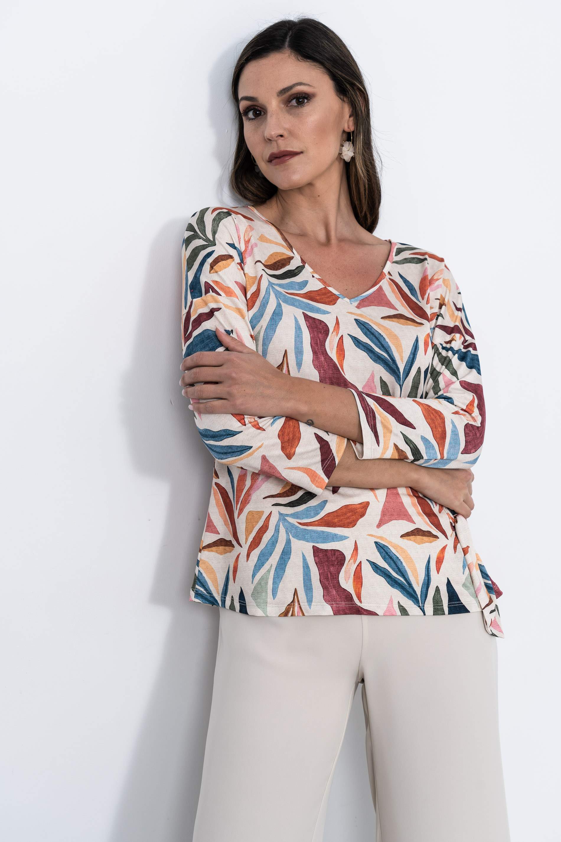 PANTALÓN VESTIR HOLGADO BEIGE