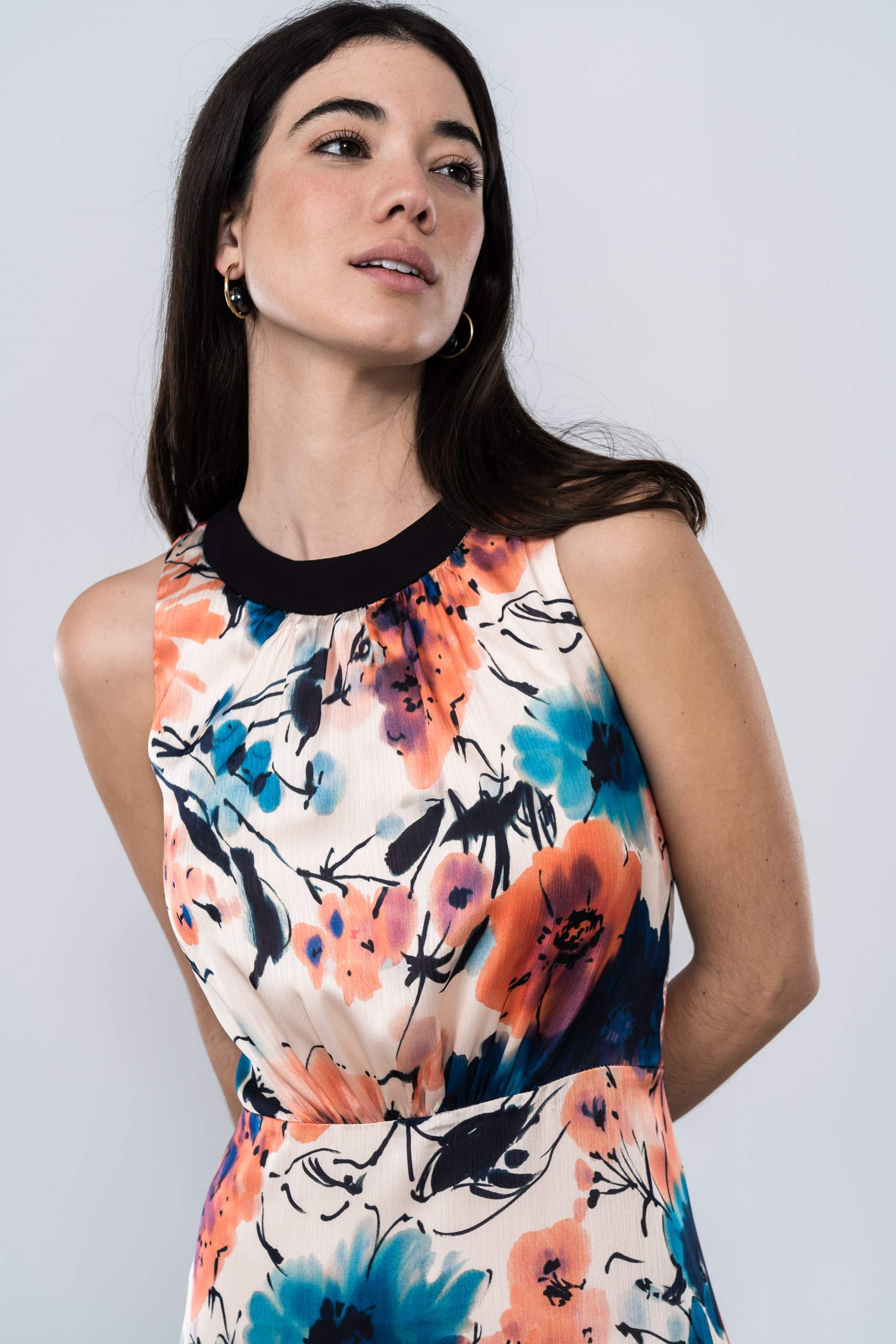 VESTIDO MIDI FLORAL
