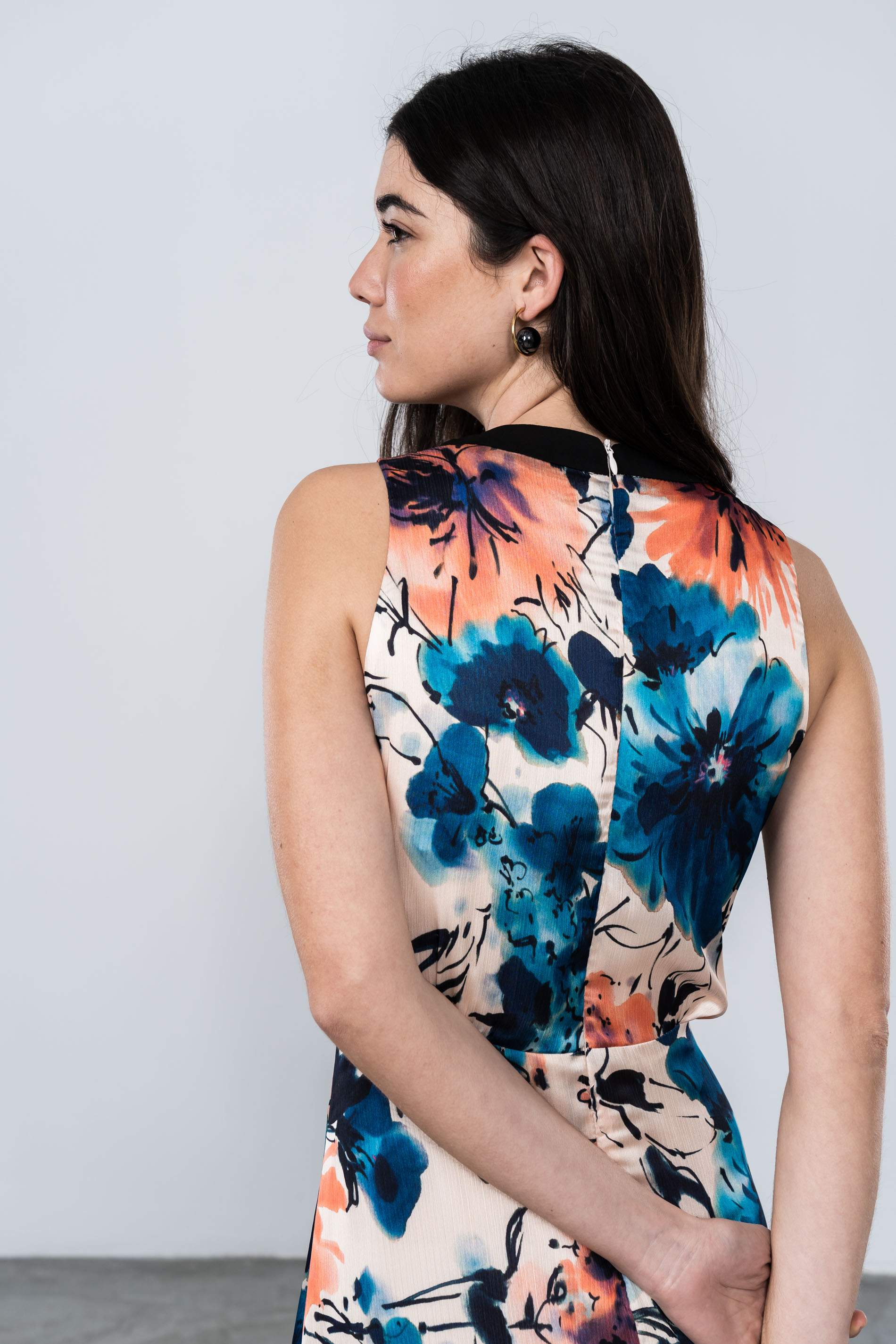 VESTIDO MIDI FLORAL