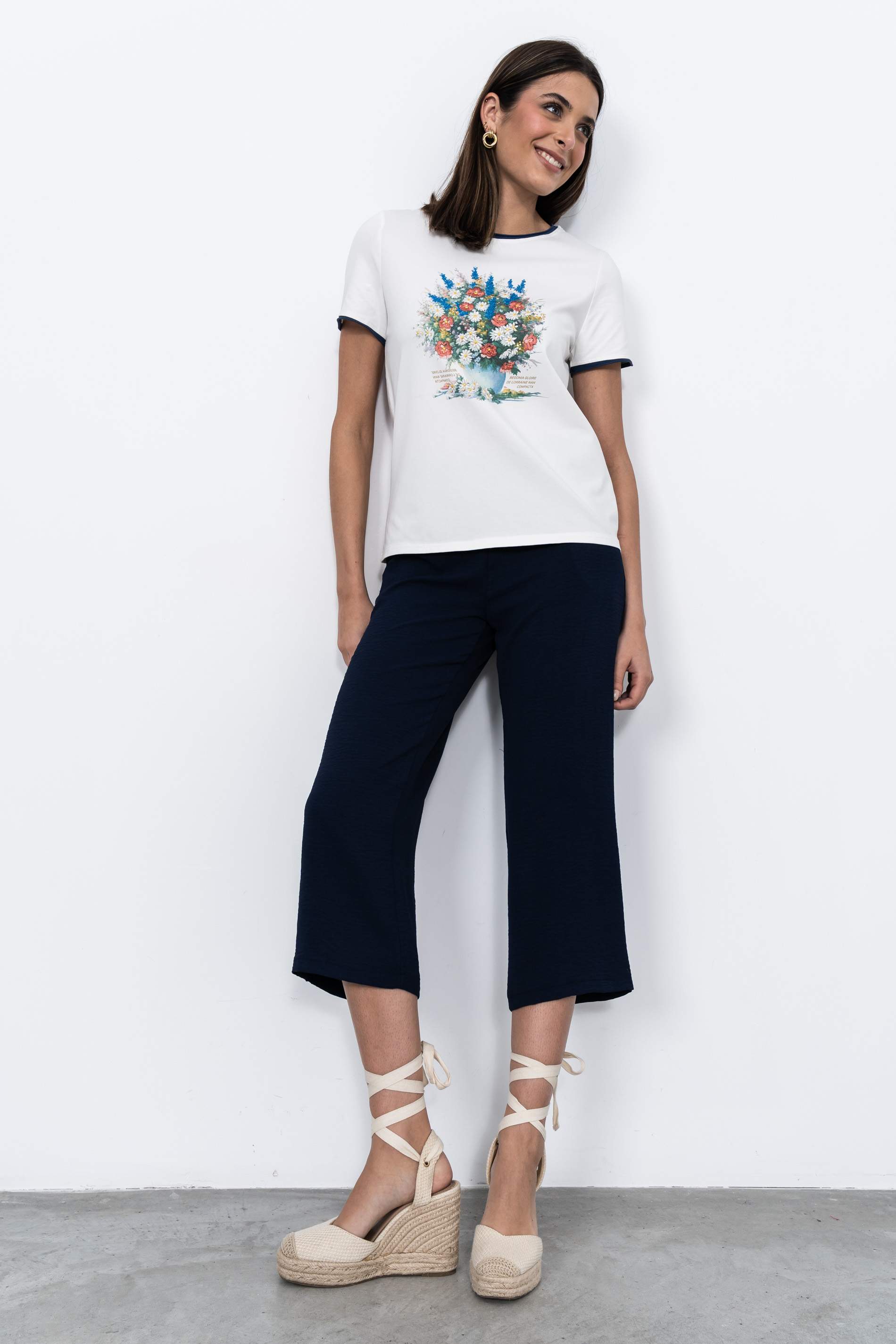 PANTALÓN CROP MARINO