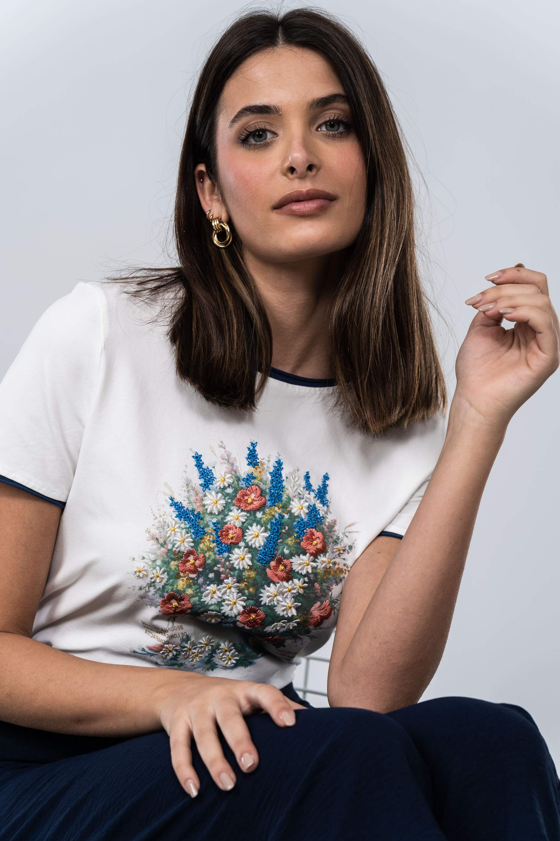 PANTALÓN CROP MARINO
