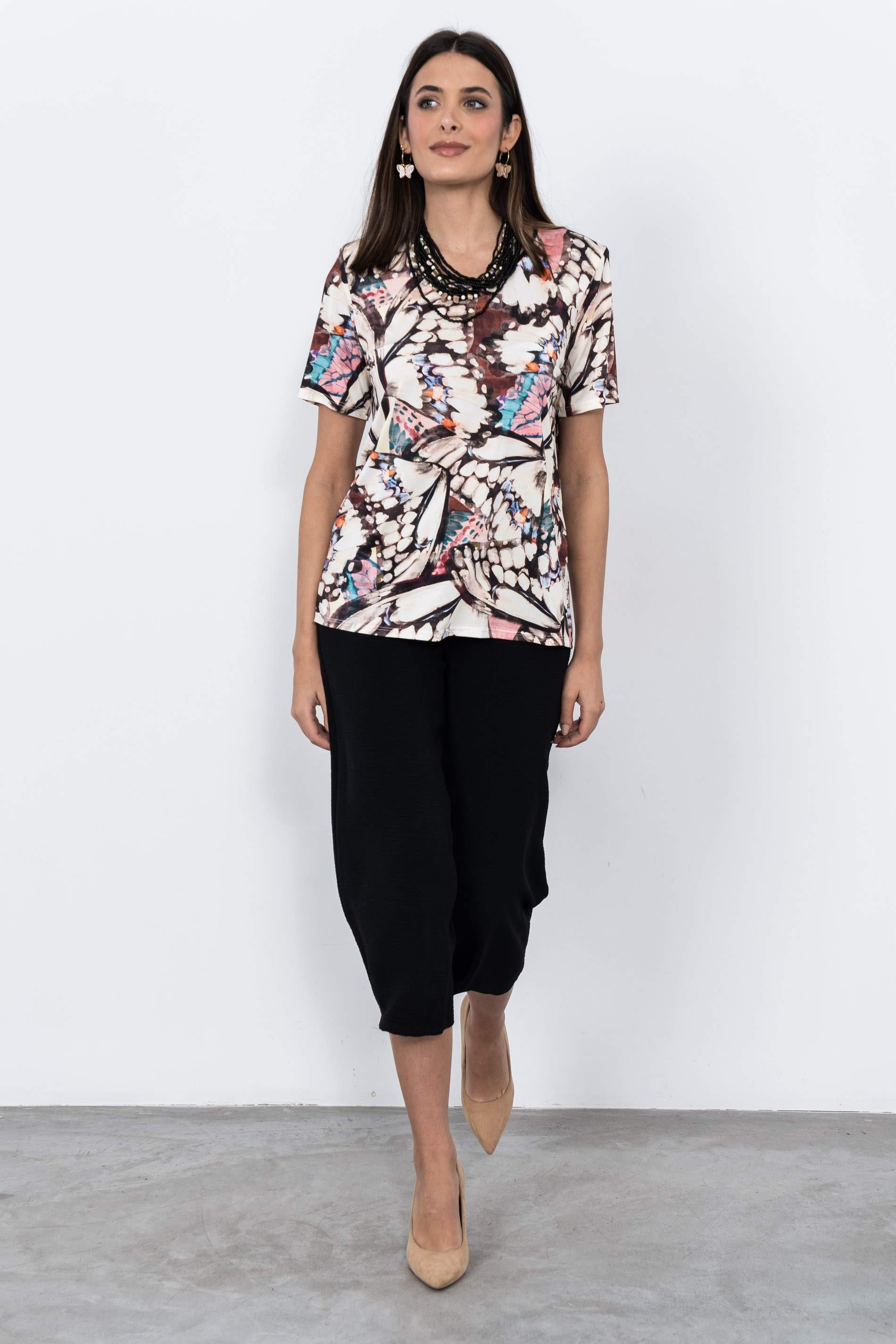 PANTALÓN CROP NEGRO