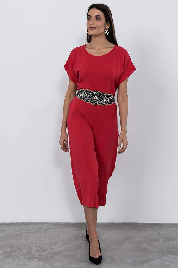 PANTALÓN CROP FRESA