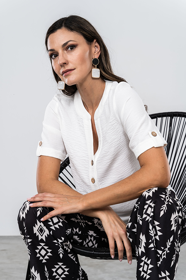 PANTALÓN ESTAMPADO AZTECA NEGRO