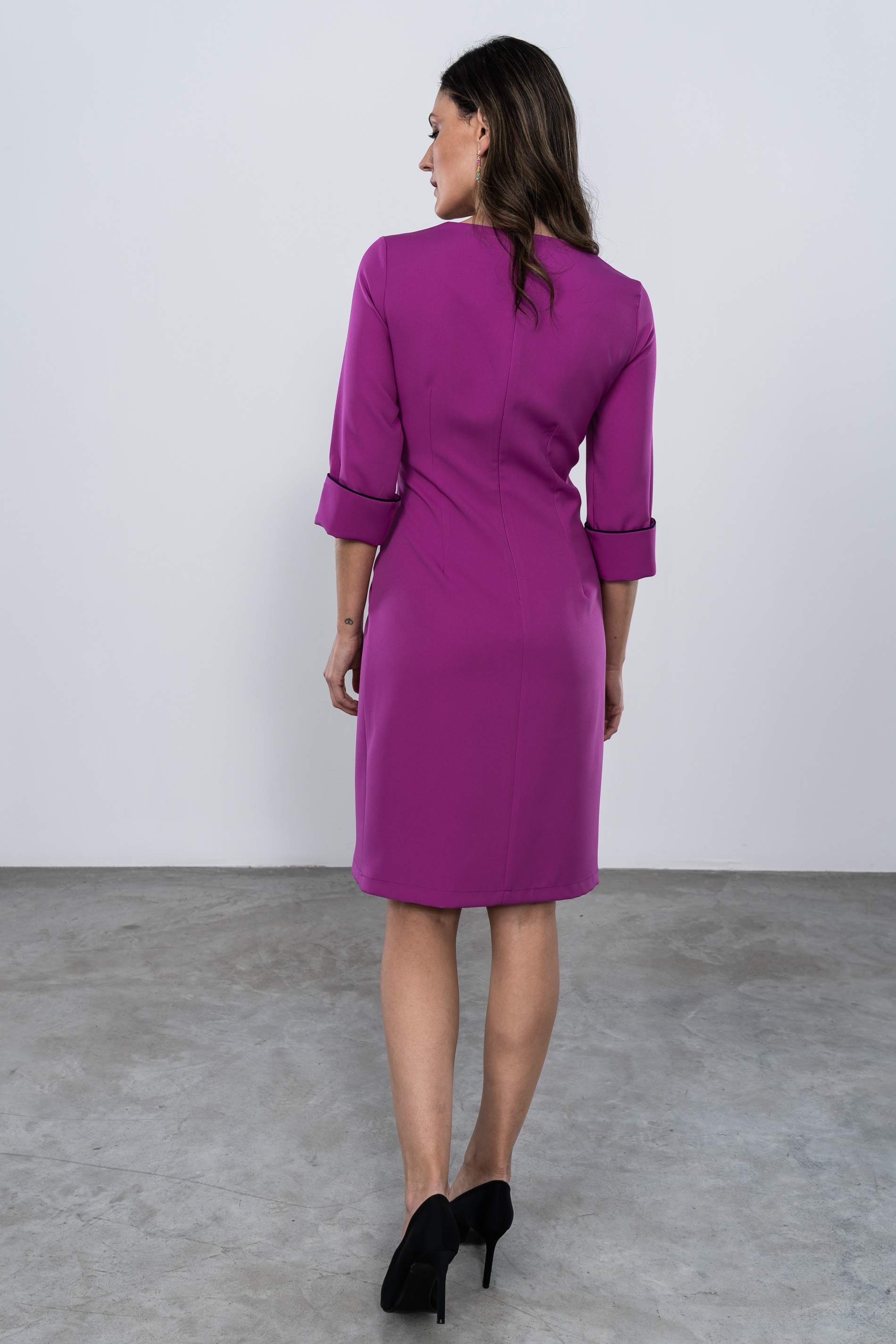 VESTIDO FRUNCES BOTONES BUGANVILLA