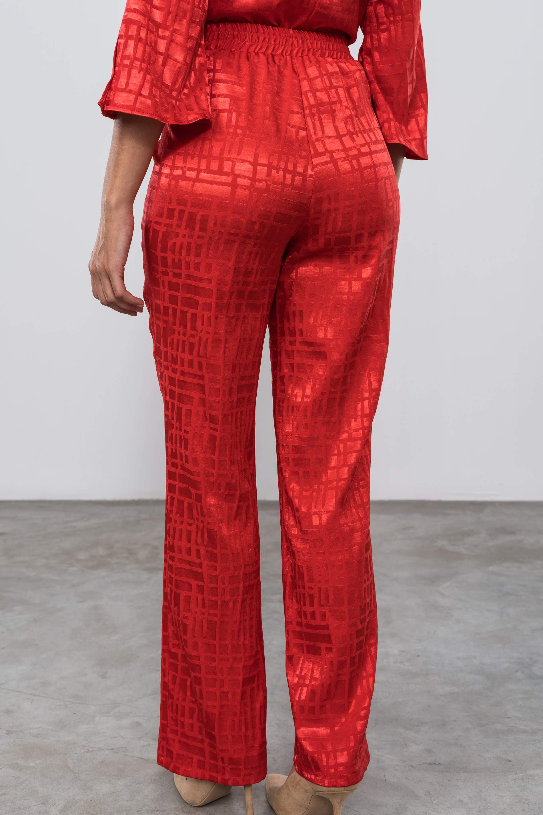 PANTALÓN SATINADO FANTASÍA ROJO
