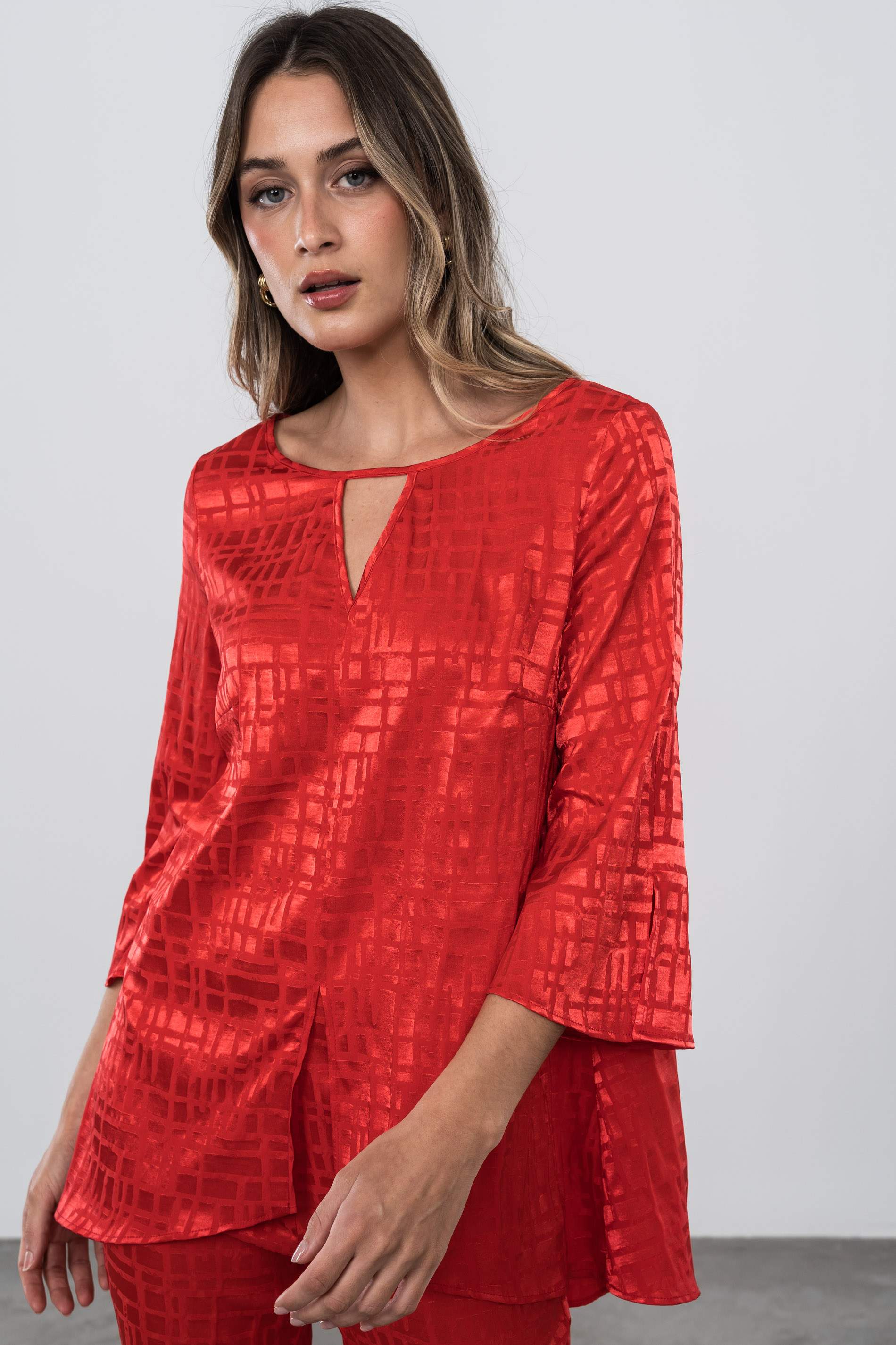 BLUSÓN JACQUARD SATINADO