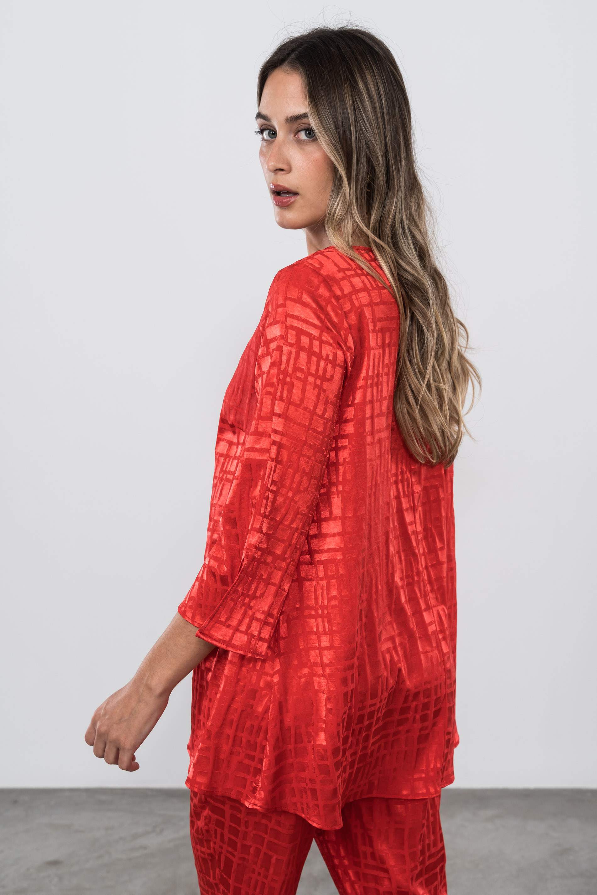 BLUSÓN JACQUARD SATINADO