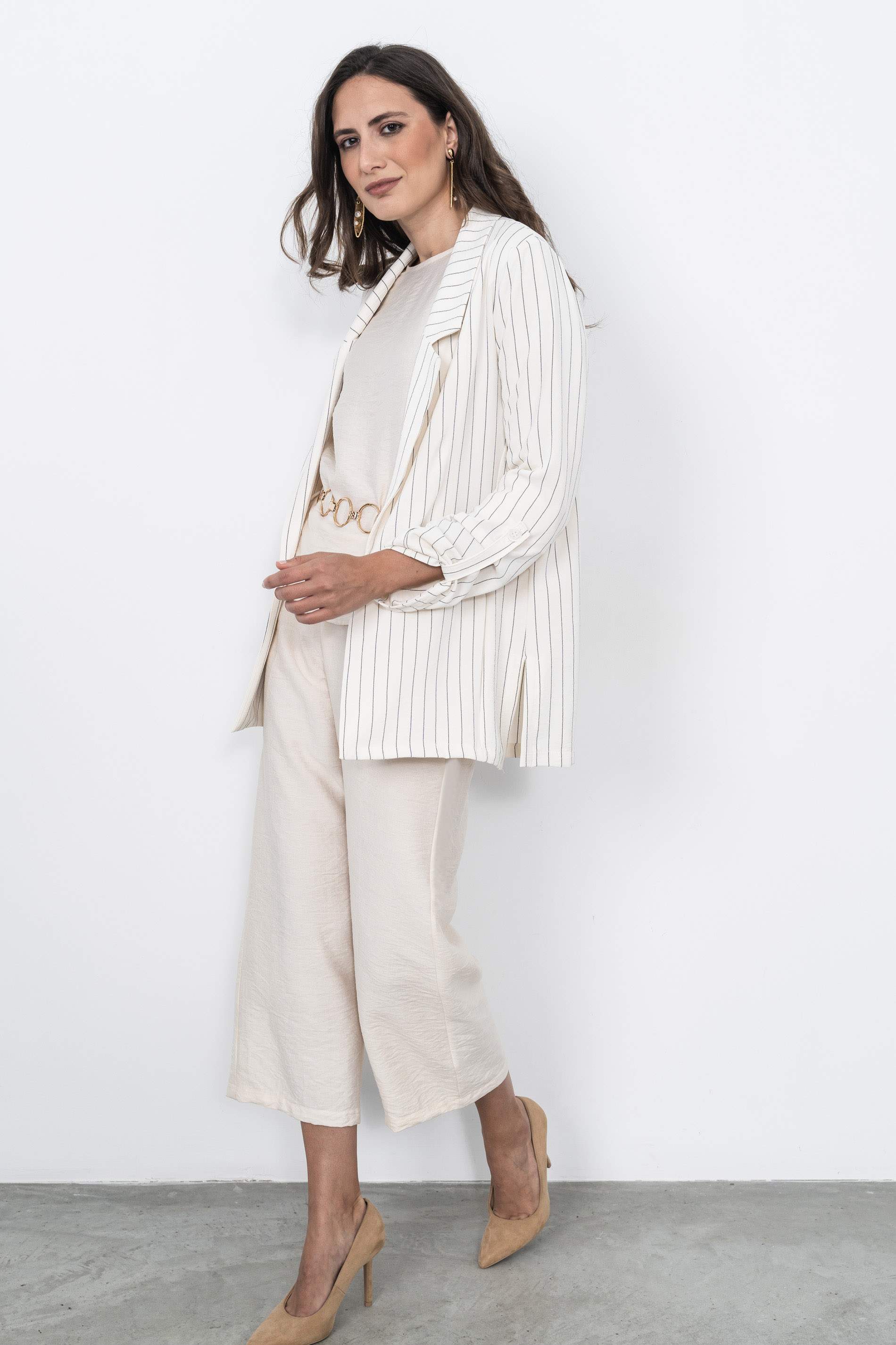 BLUSA RÚSTICA PUÑO VUELTO CRUDO