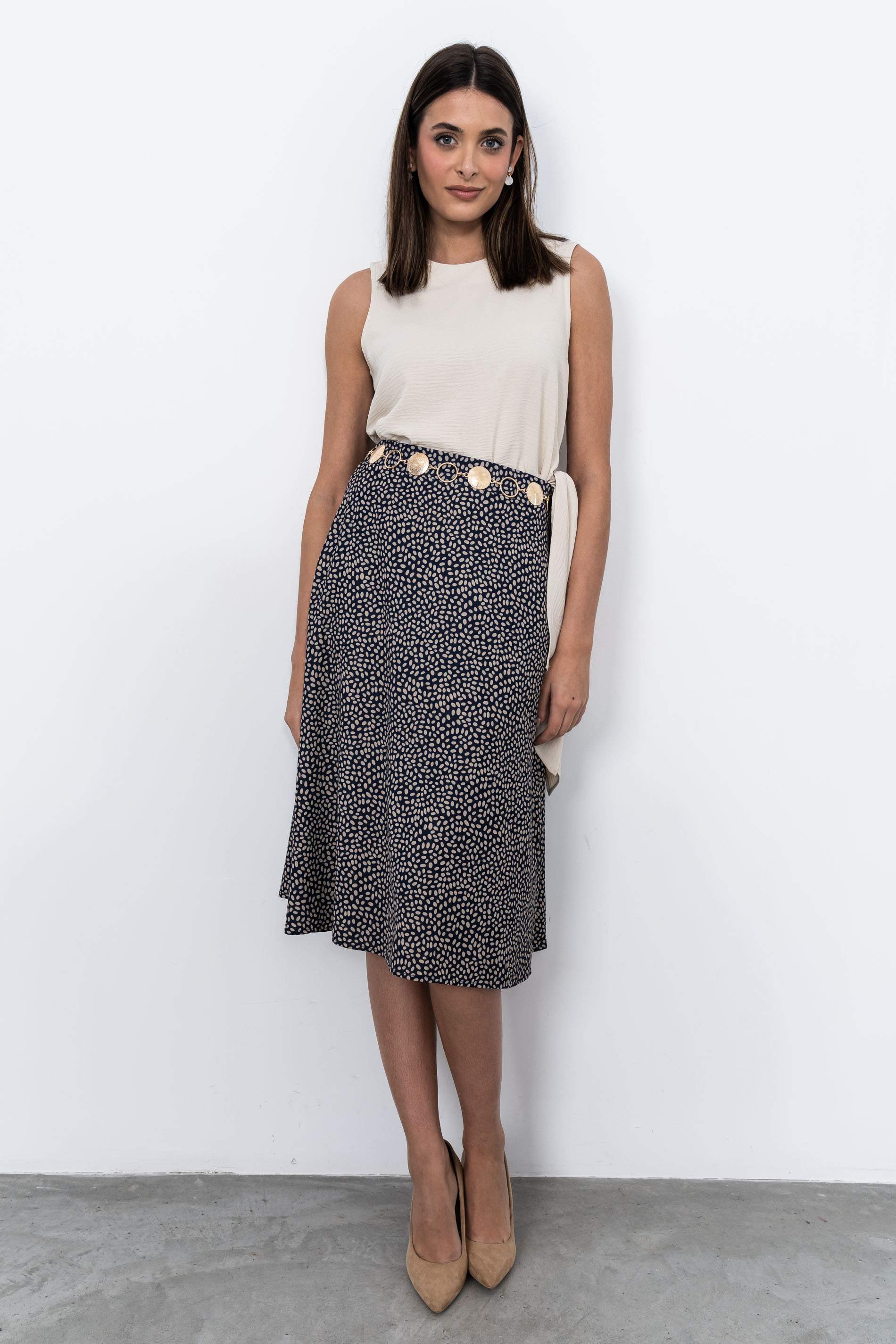 FALDA MIDI TOPO
