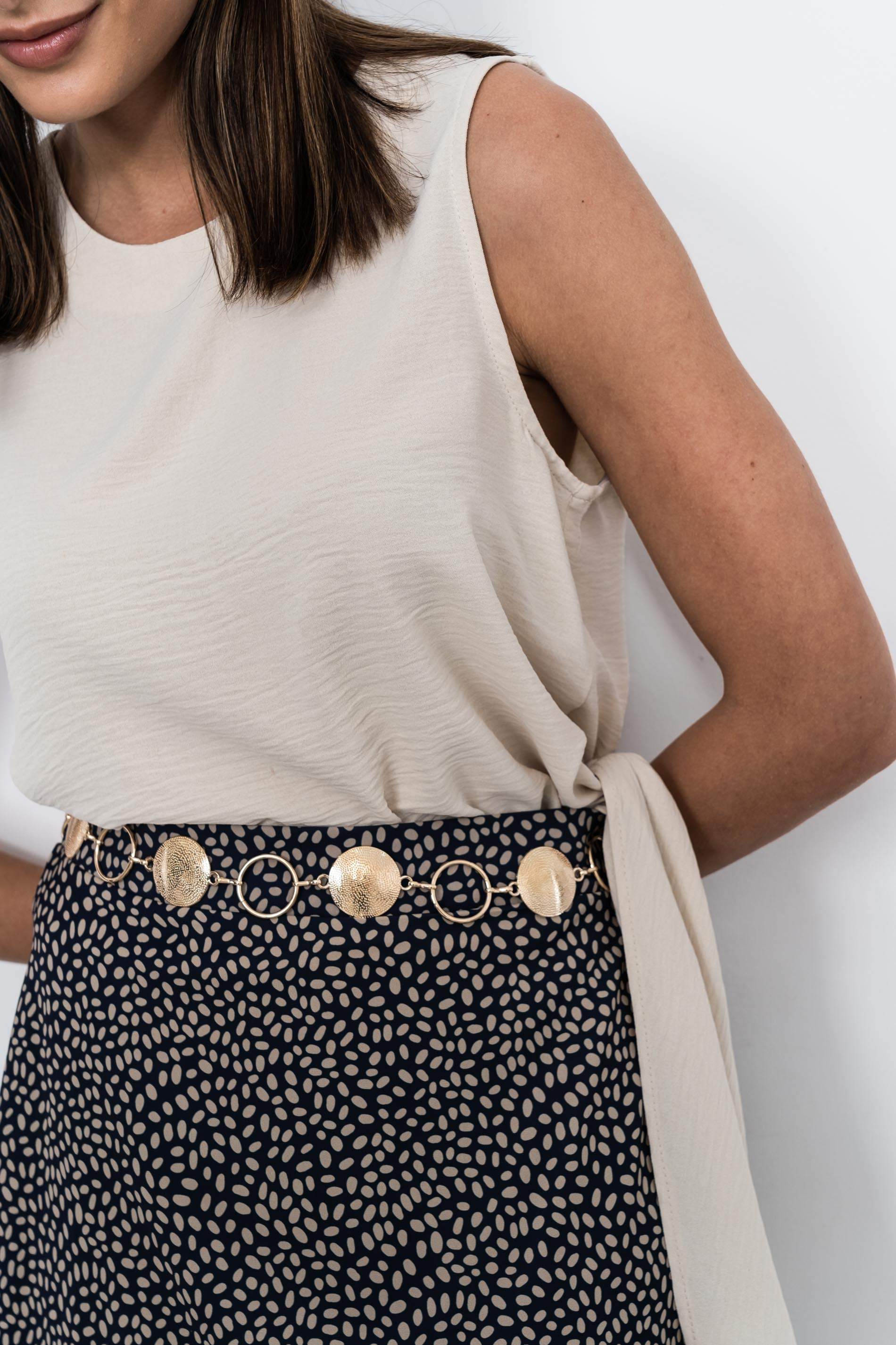 FALDA MIDI TOPO