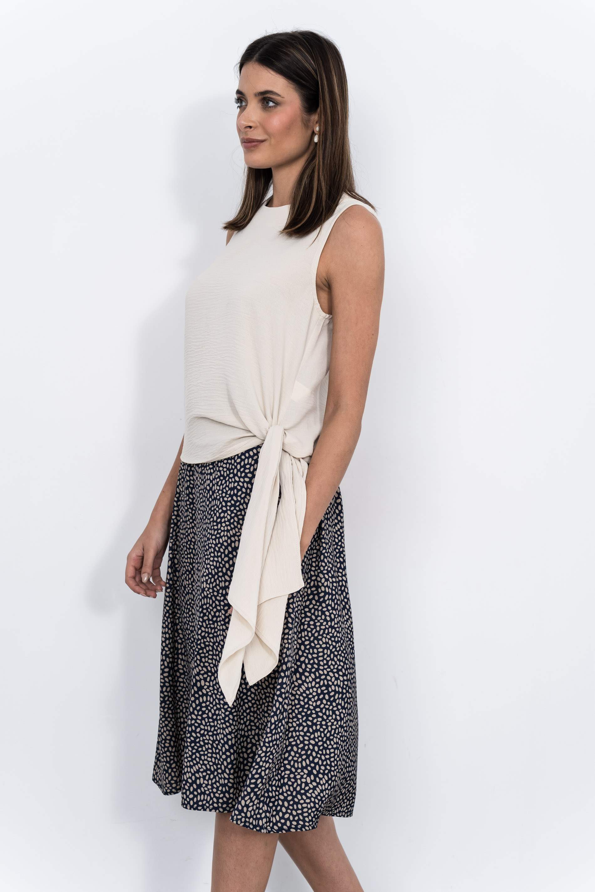 FALDA MIDI TOPO