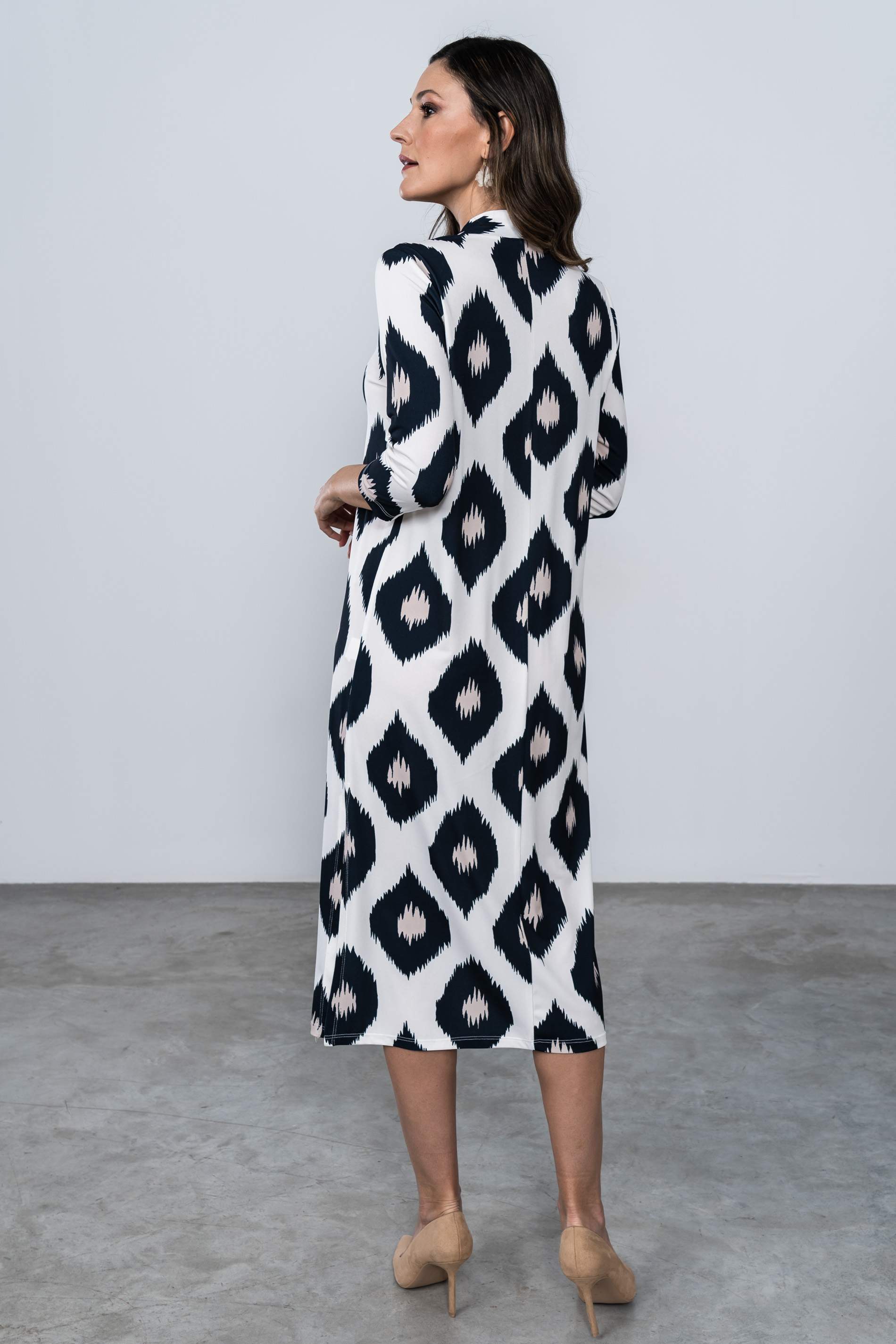 VESTIDO PICOS ROMBOS