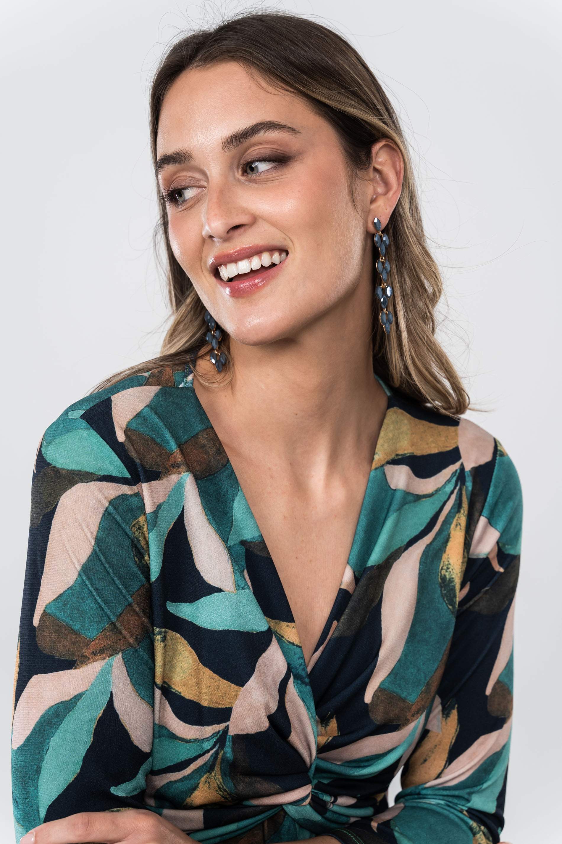 VESTIDO NUDO HOJAS