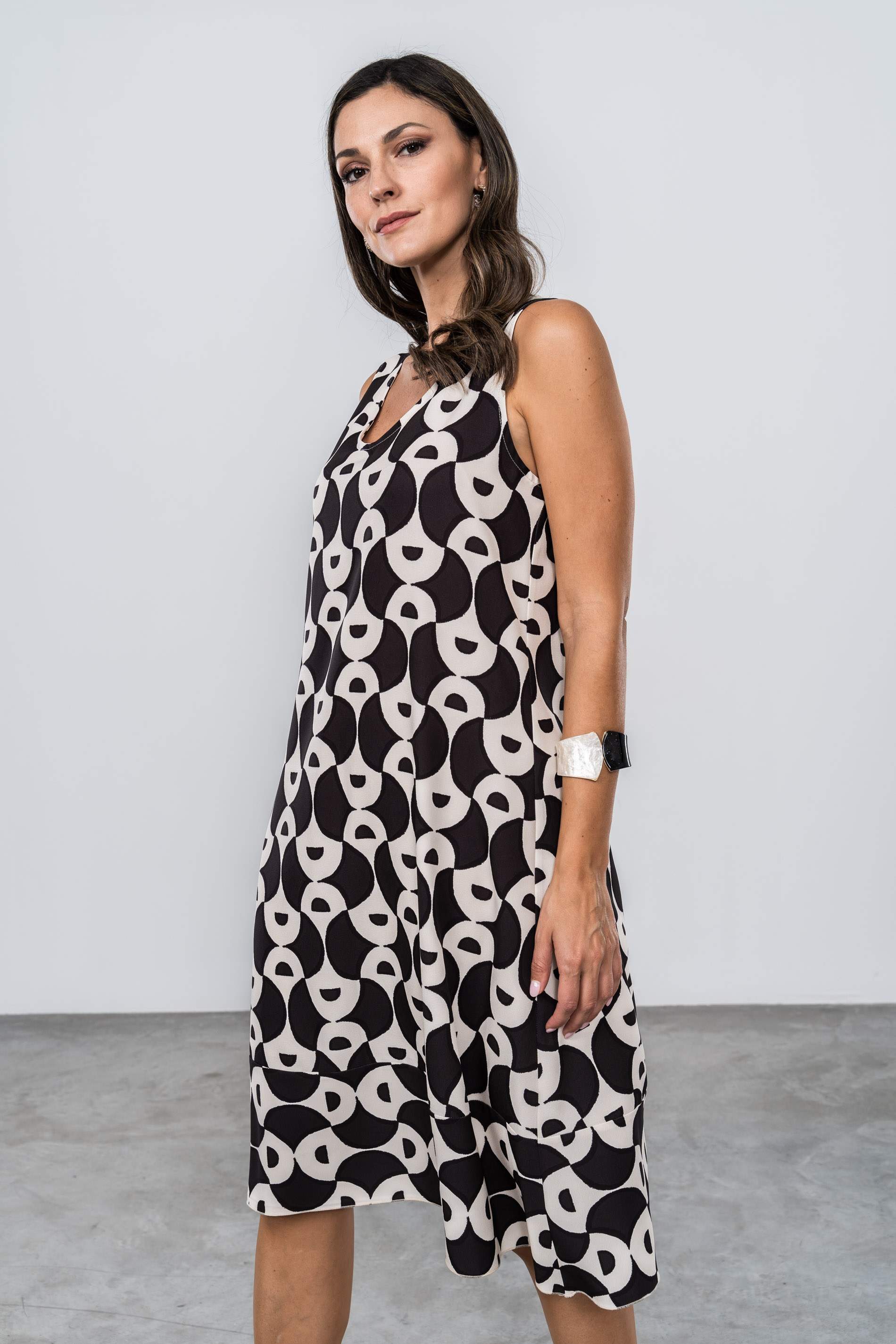 VESTIDO LARGO GEOMÉTRICOS